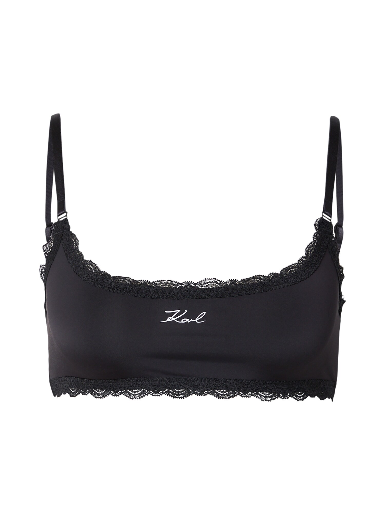 Karl Lagerfeld Sutien  negru / alb