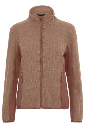 North Bend Fleece jas ‘Helga’ Cognac