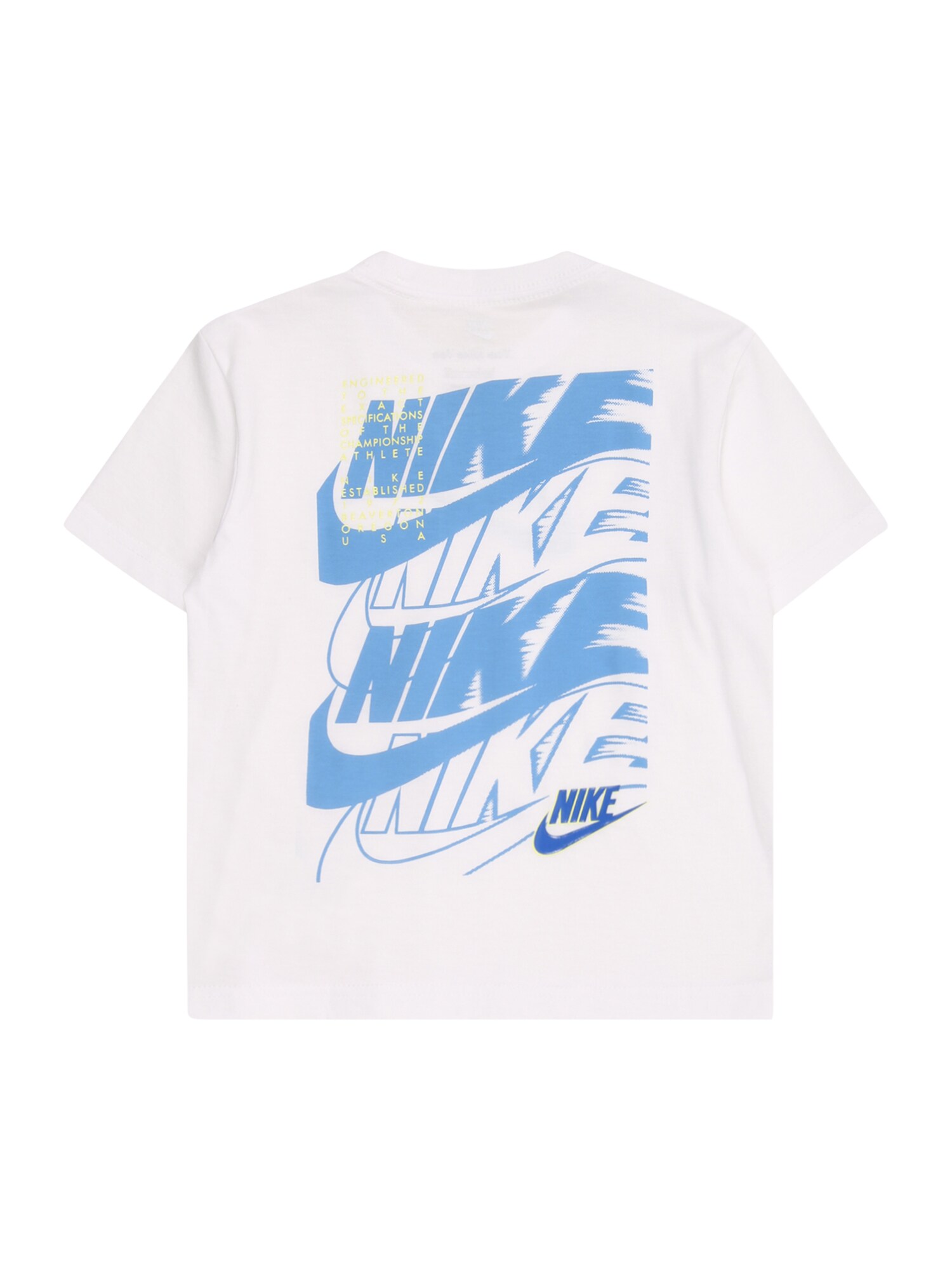 Nike Sportswear Póló 'On The Move'  kék / világoskék / sárga / fehér termék 2. képe