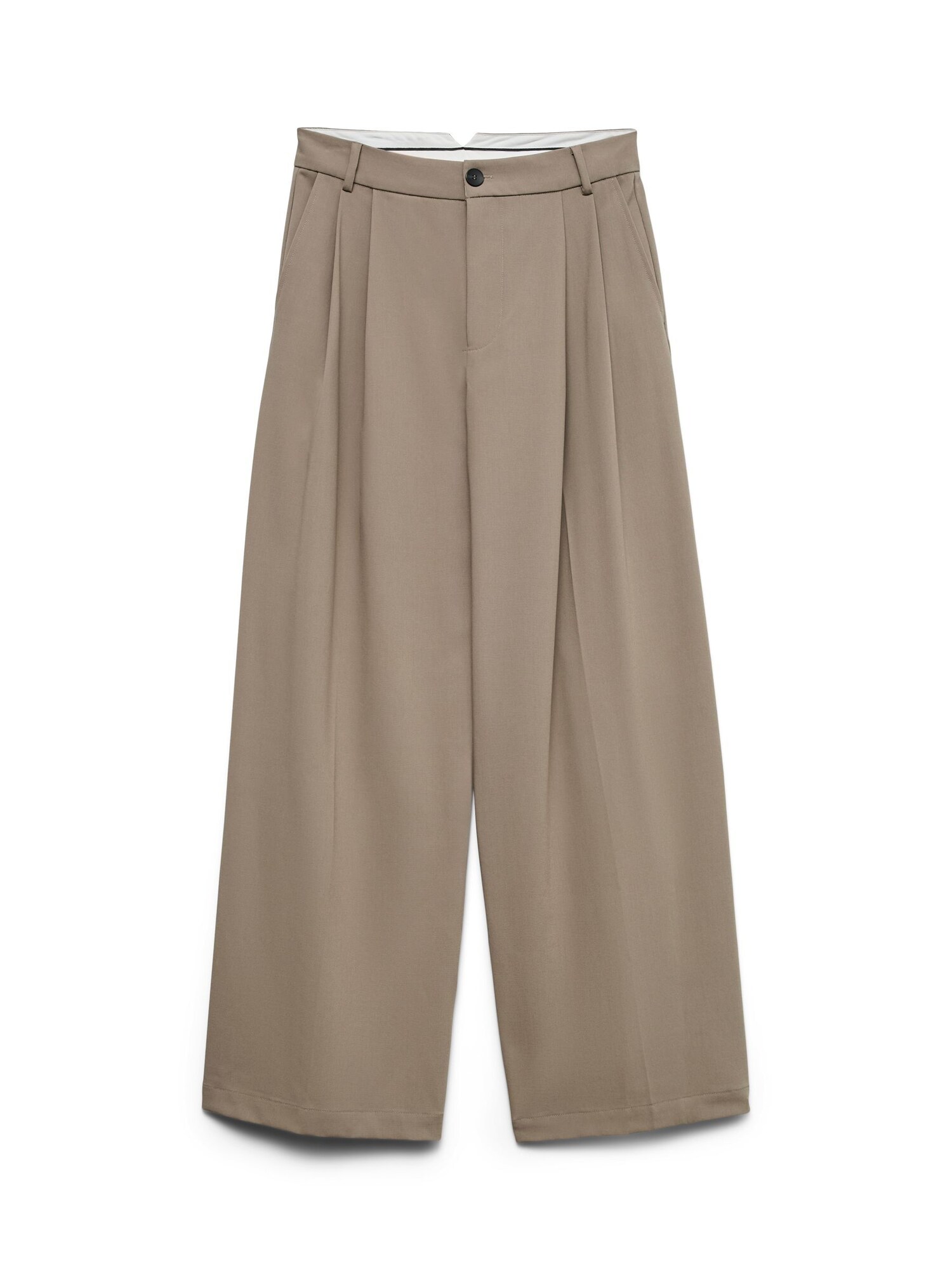 VERO MODA Pantalón plisado 'VMStella'  marrón claro
