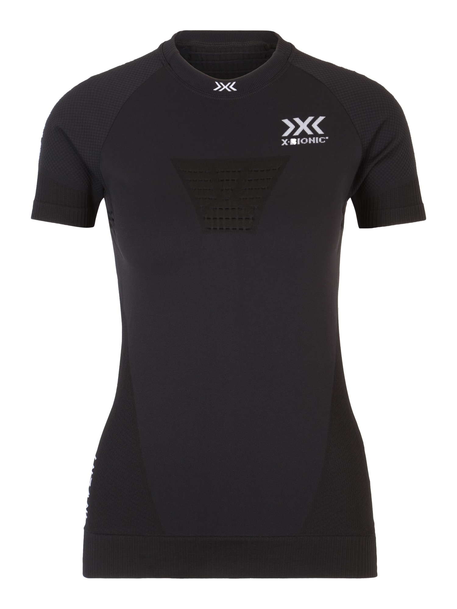 X-BIONIC Sportiniai marškinėliai 'INVENT 4.0' juoda / balta