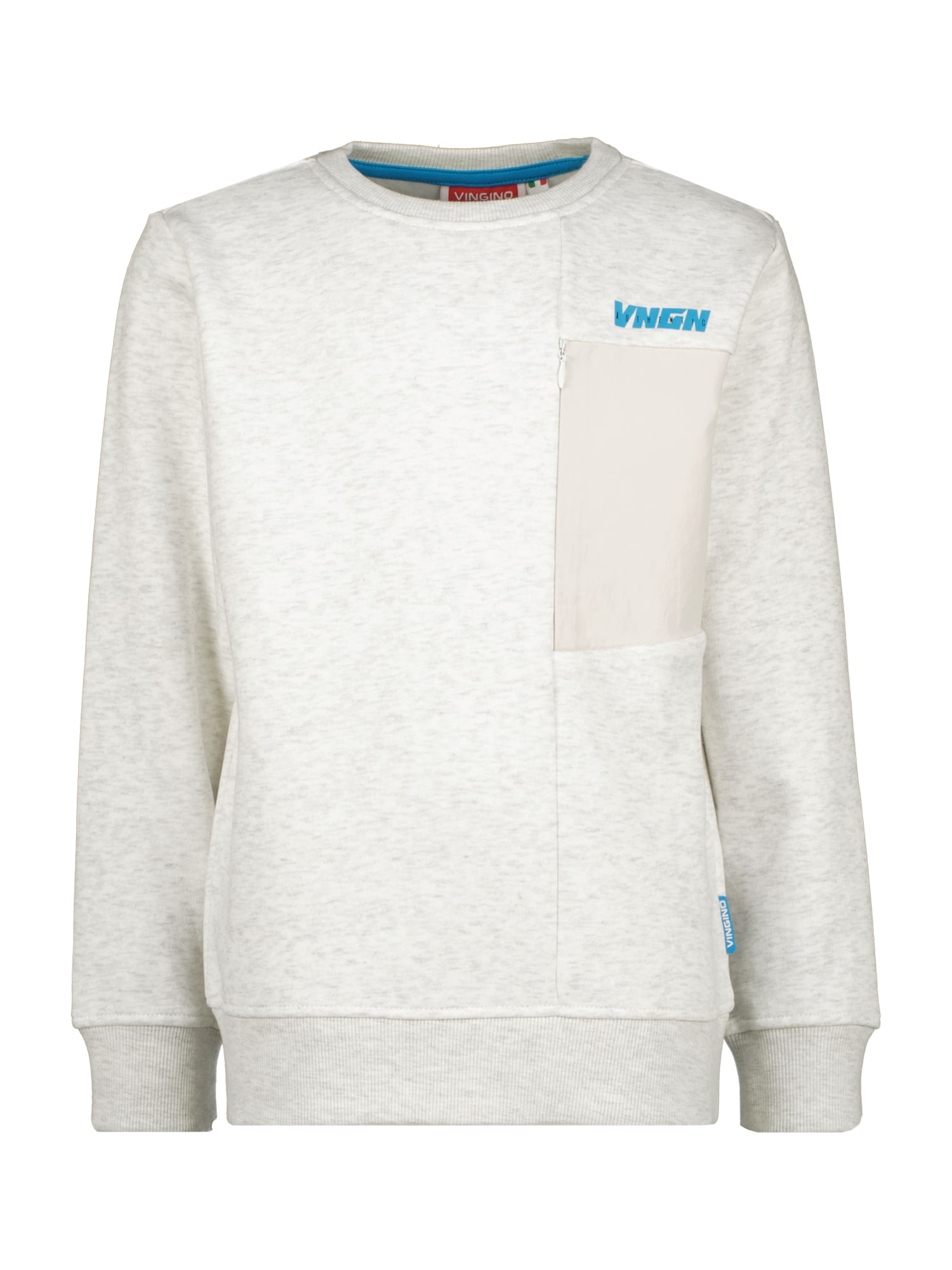 VINGINO Sweater majica  azur / bijela melange