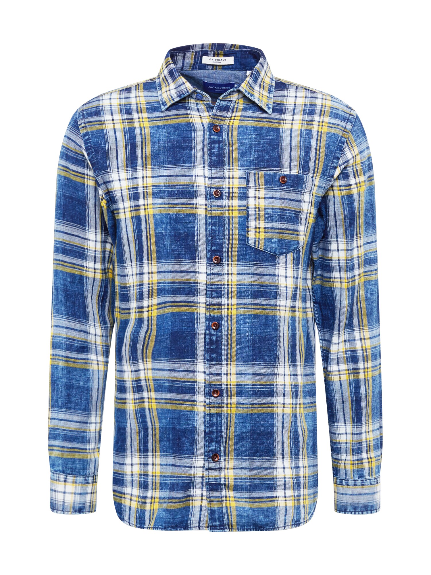 JACK & JONES Dalykiniai marškiniai  mėlyna / mišrios spalvos
