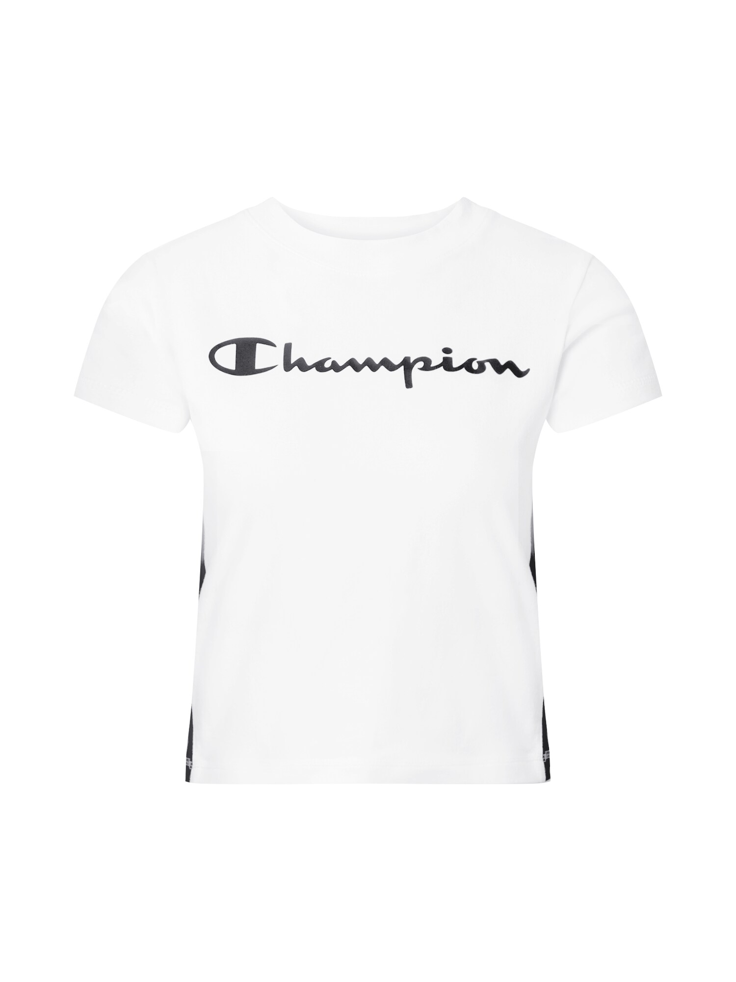 Champion Authentic Athletic Apparel Sportiniai marškinėliai  juoda / balta