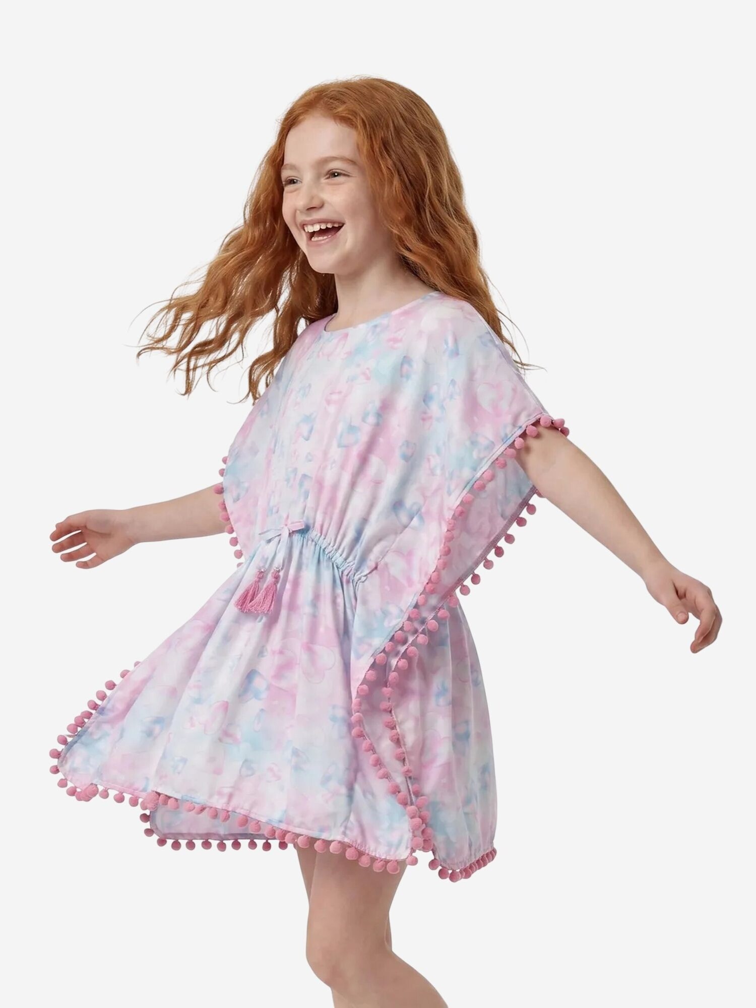 Penti Haljina 'PENTI Adela Kaftan mit Herzmuster und Pompons' miks boja