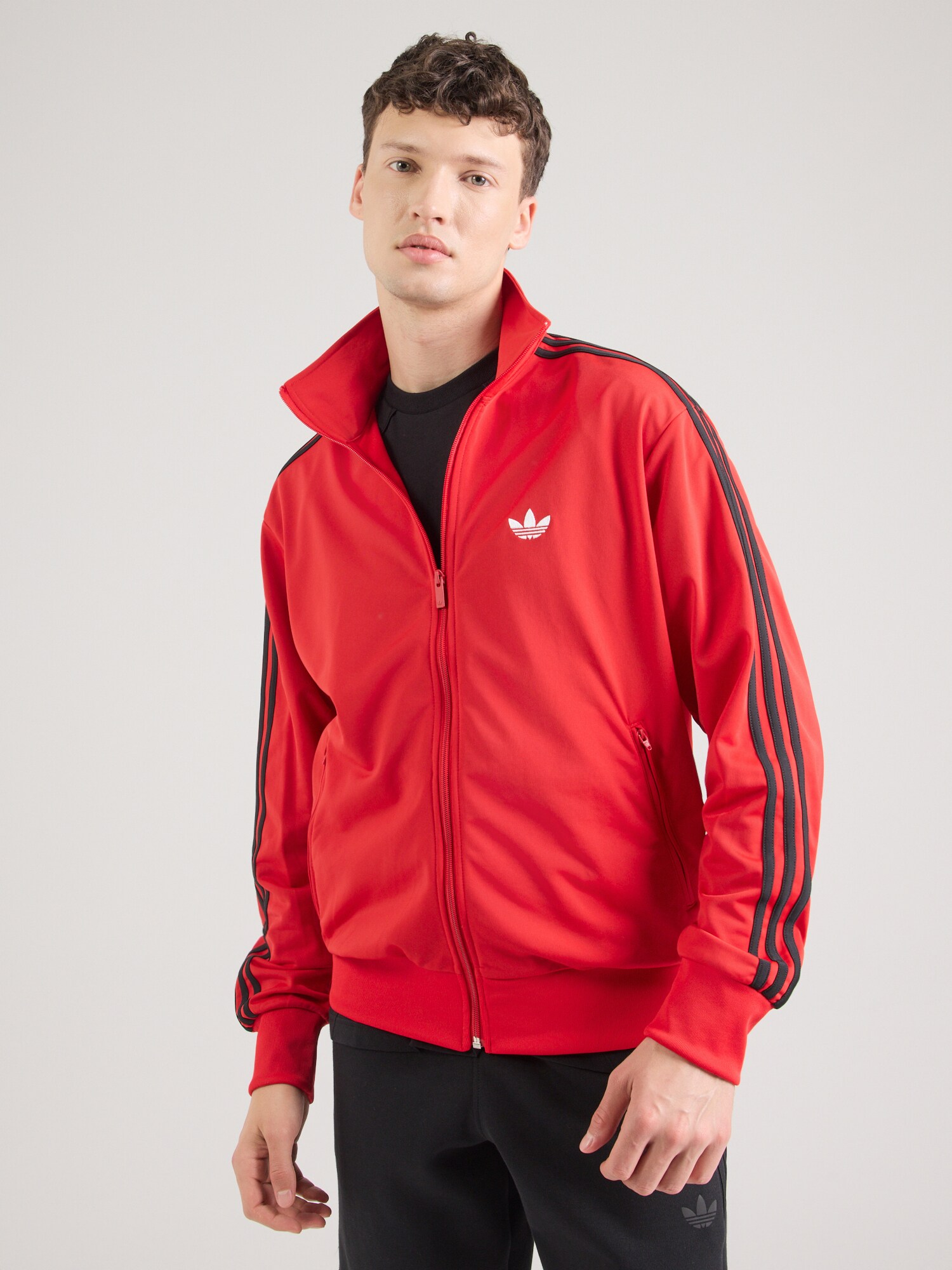 ADIDAS ORIGINALS Sudadera con cremallera 'Firebird'  rojo / negro / blanco – imagen 7
