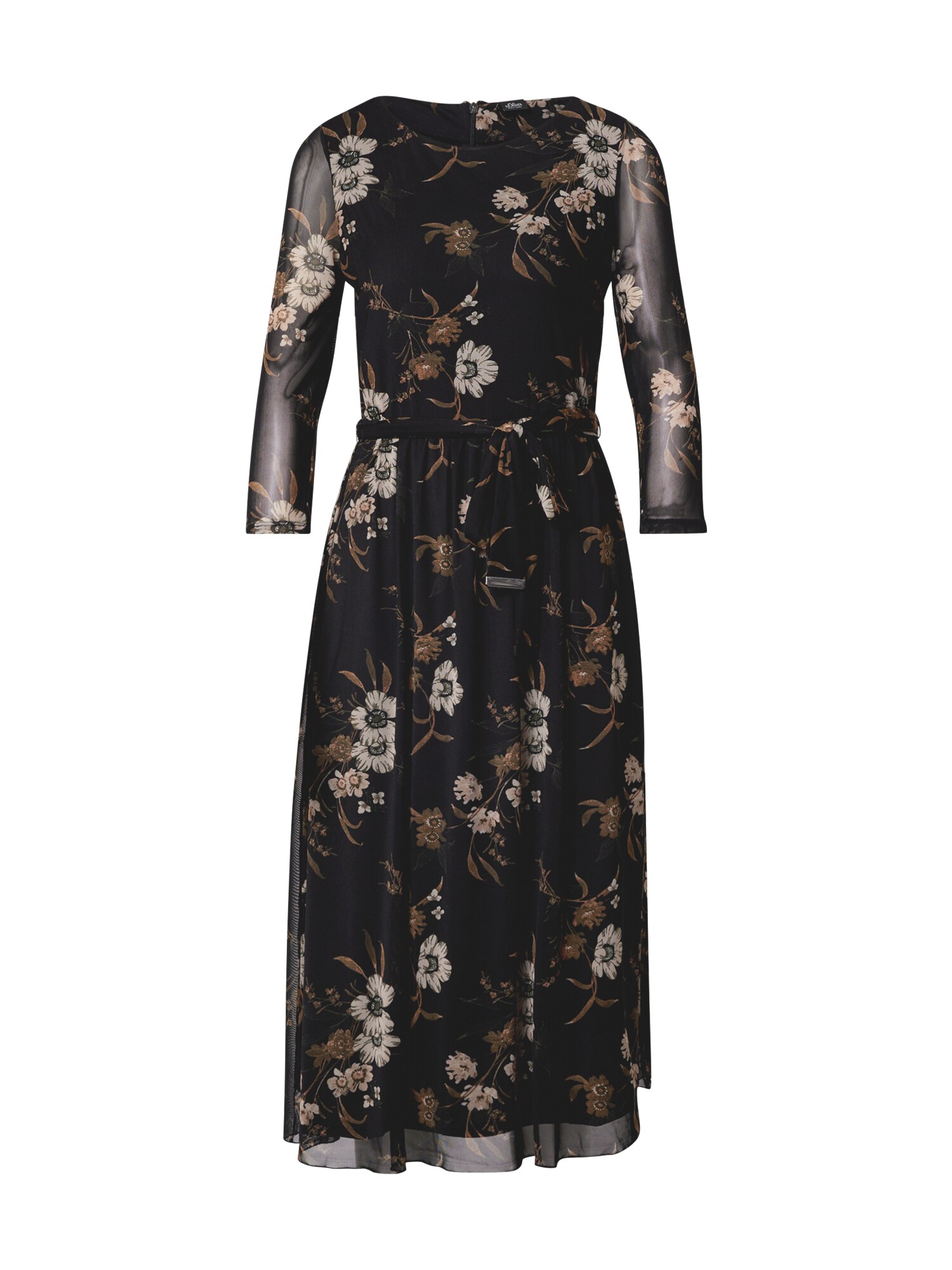 s.Oliver BLACK LABEL Suknelė  balkšva / juoda / smėlio