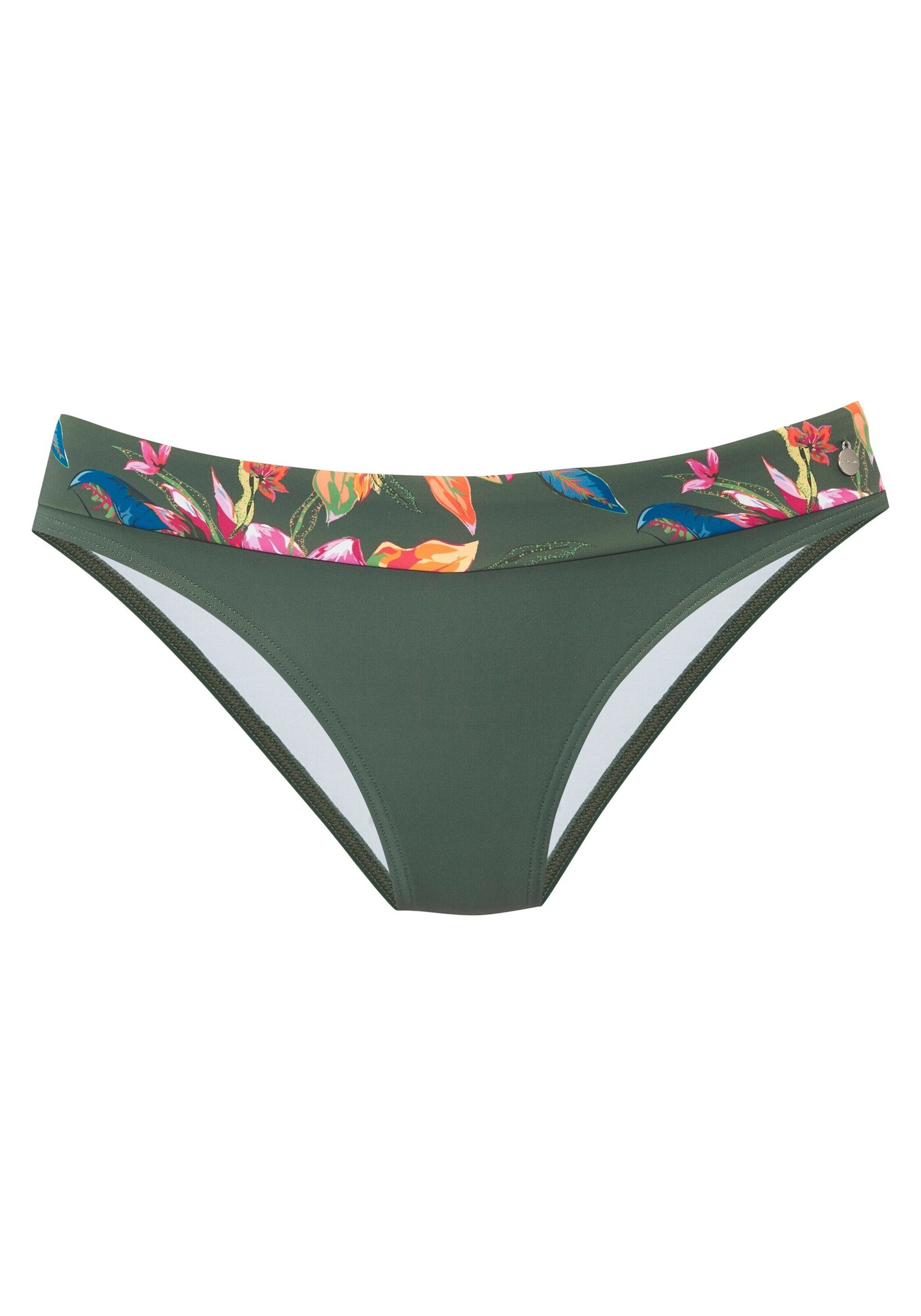 LASCANA Slip costum de baie  albastru / verde închis / portocaliu / roz