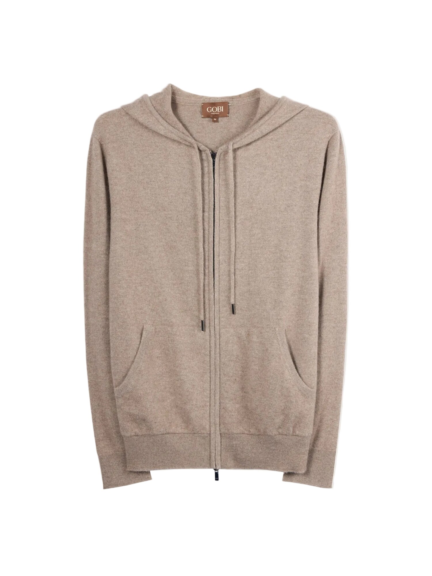 GOBI Cashmere Cárdigan 'Men's Zip-Up Cashmere Hoodie'  taupe