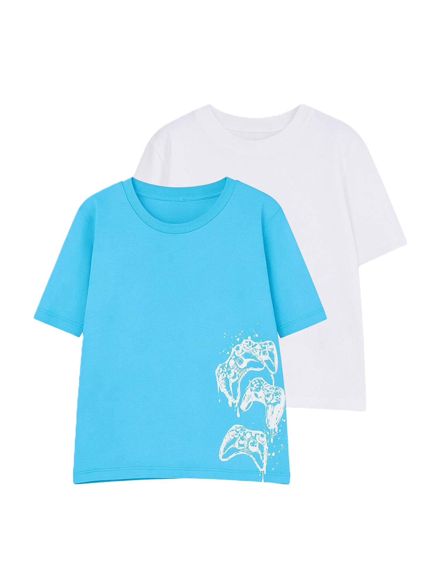 Trendyol Tricou azur / alb