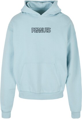 Merchcode Sweatshirt ‘Peanuts – Peekaboo’ Lichtblauw / Zwart / Wit