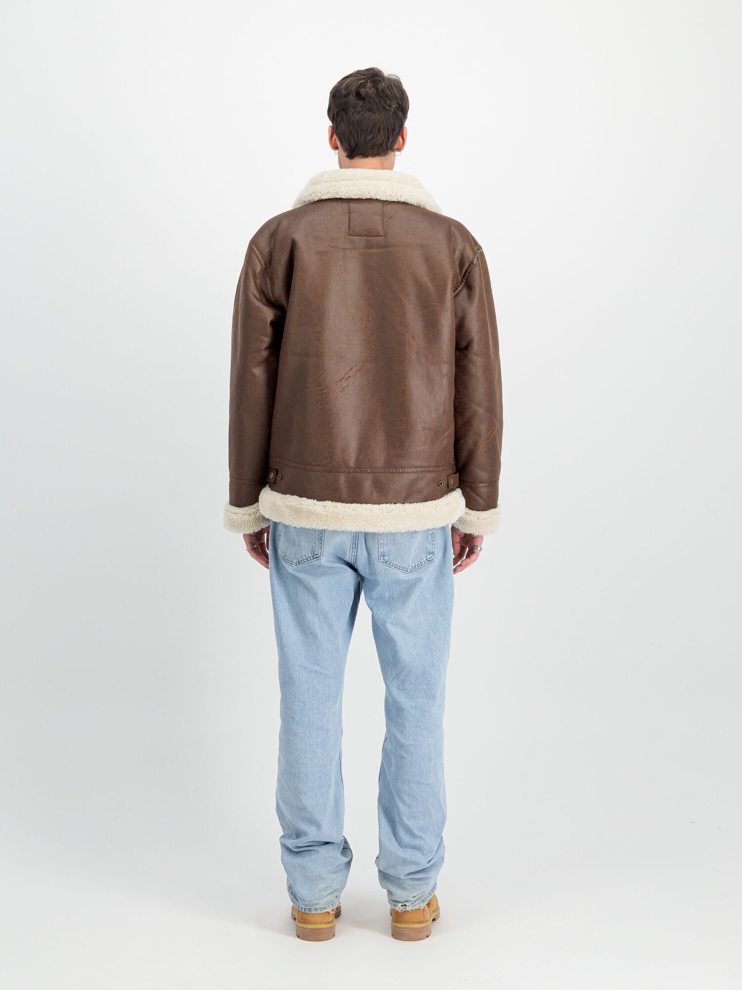 ALPHA INDUSTRIES Chaqueta de entretiempo 'B3 FL'  marrón – imagen 4