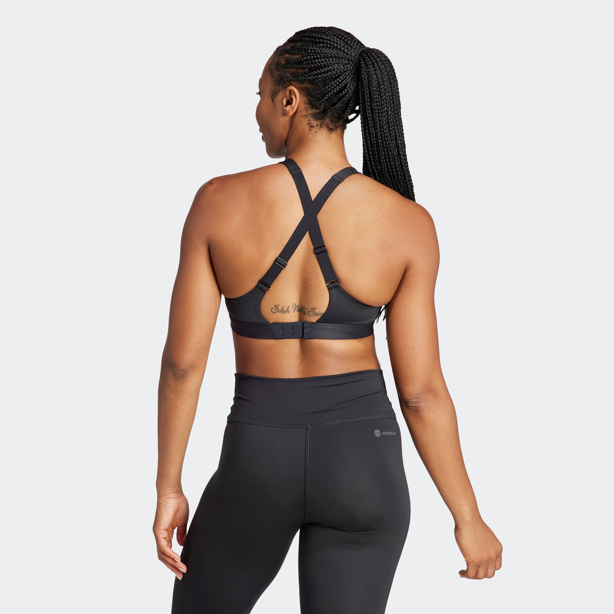 ADIDAS PERFORMANCE Sportmelltartók 'Tlrdreact'  fekete / fehér termék 2. képe
