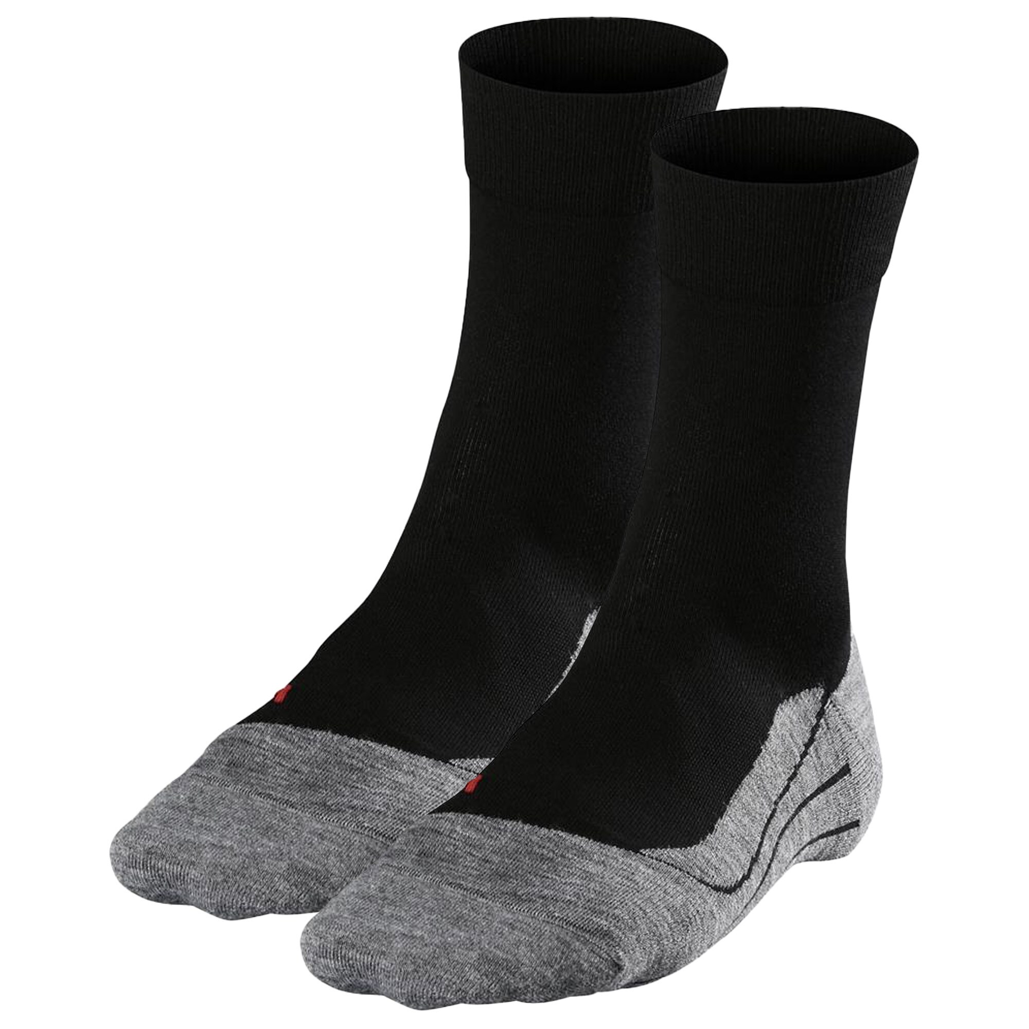 FALKE Calcetines deportivos gris moteado / negro