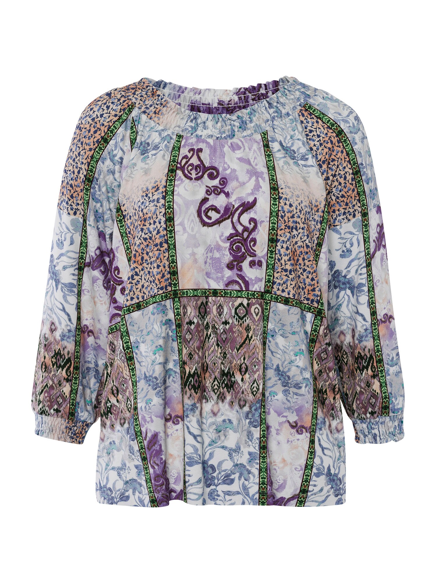 heine Tricou  albastru deschis / verde mentă / mov lavandă / portocaliu deschis