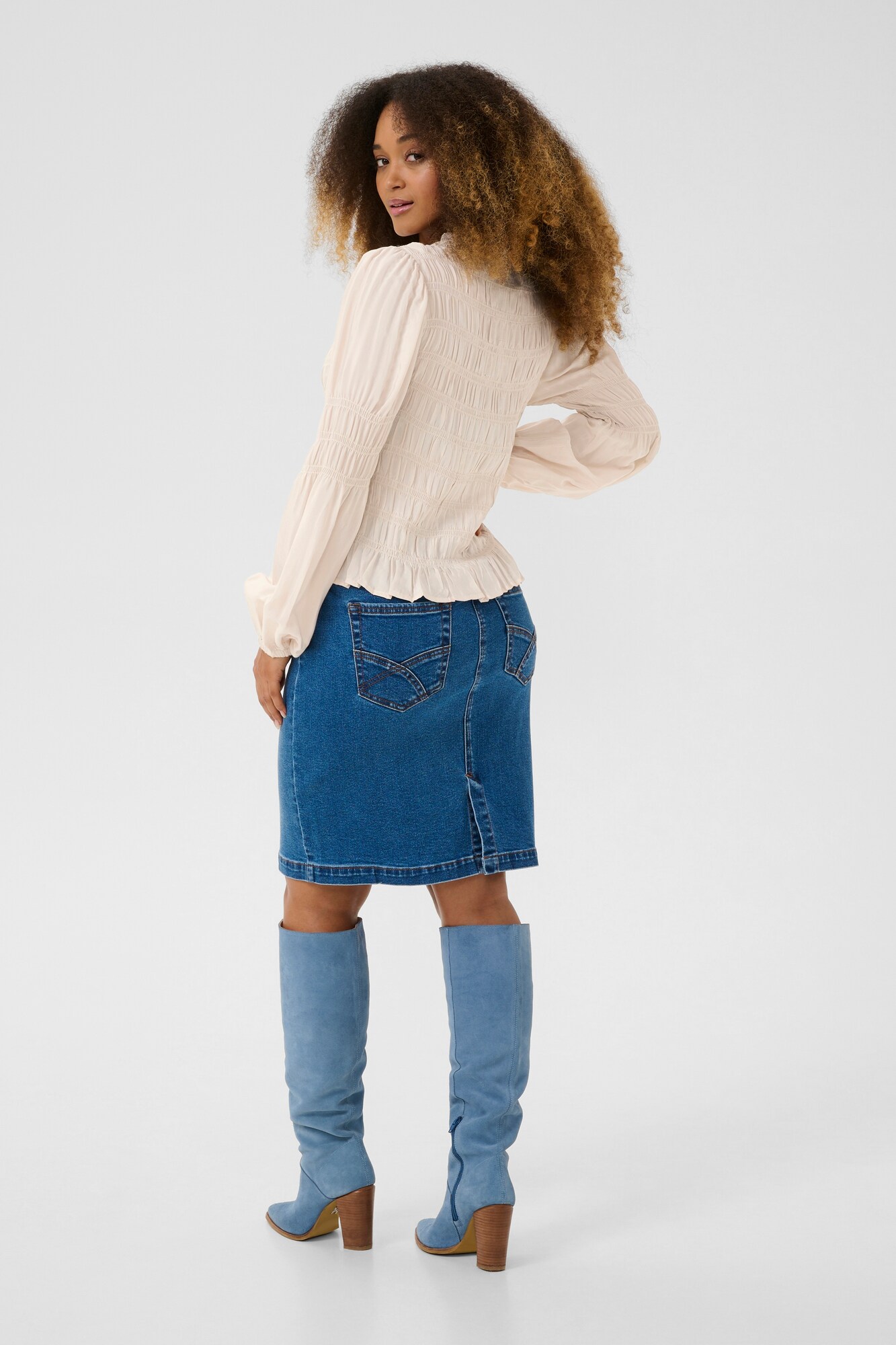 Thumbnail - Cream Bluse Henva