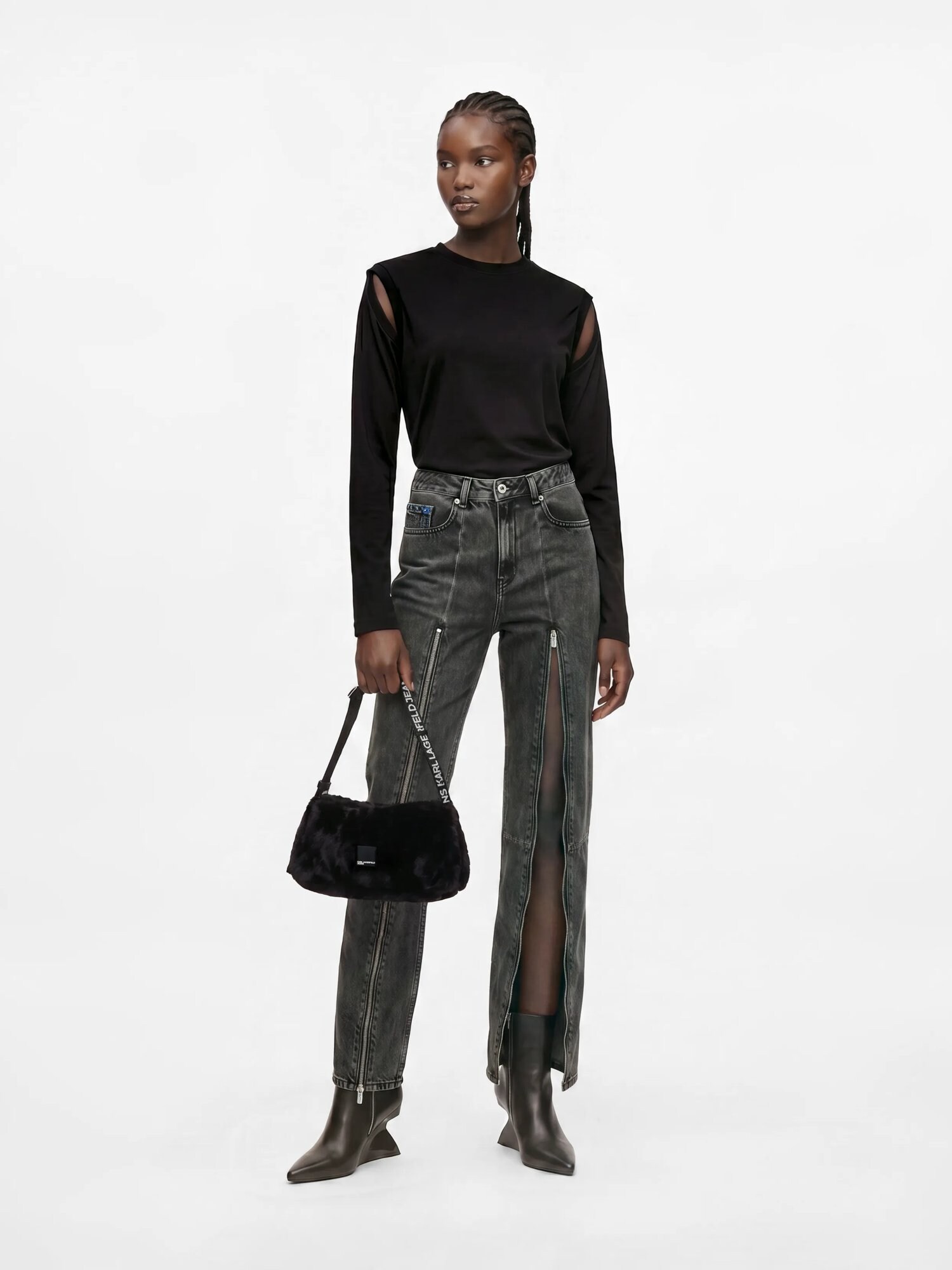 KARL LAGERFELD JEANS Vaquero negro denim – imagen 19