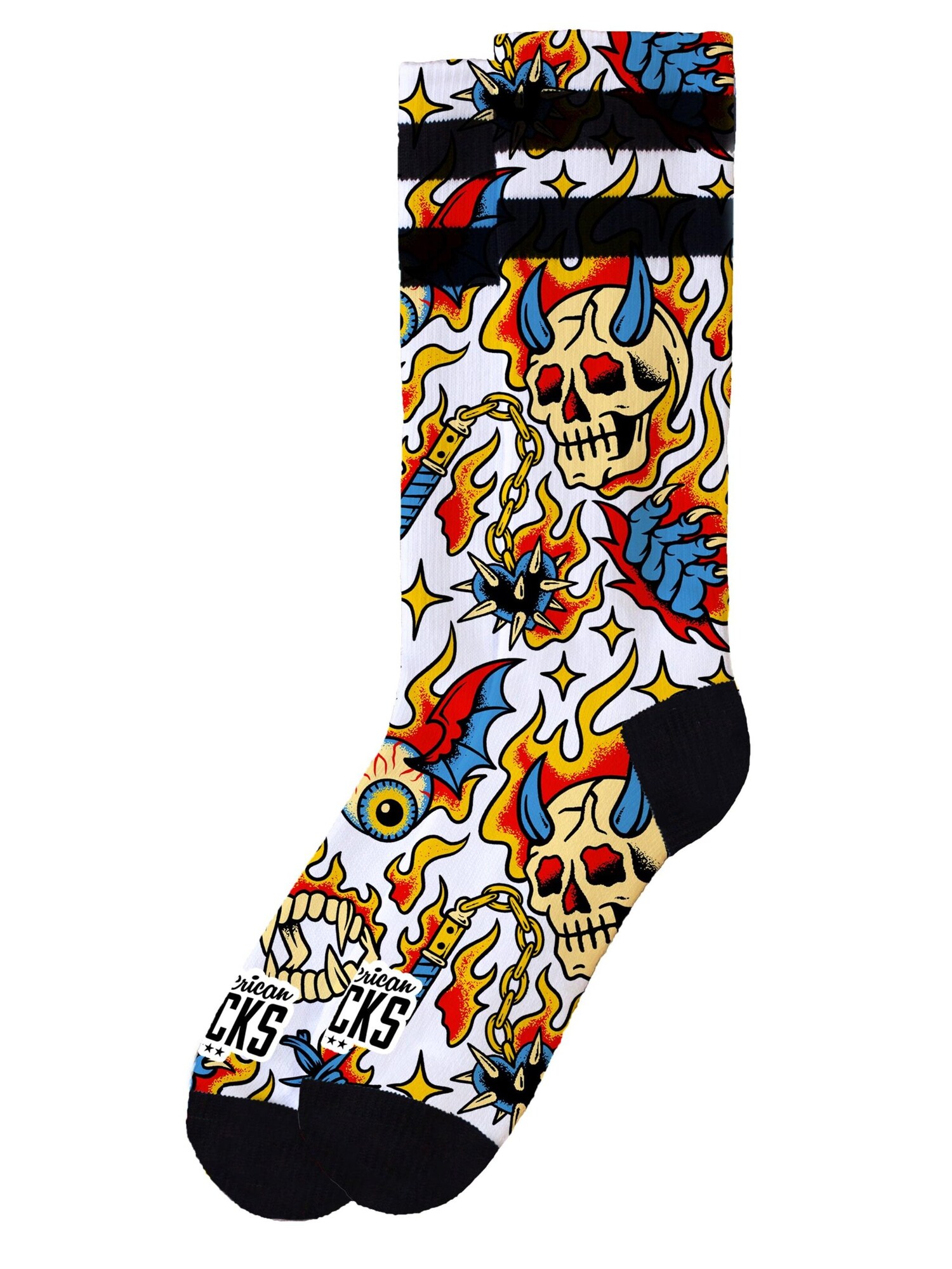 American Socks Calcetines 'Wicked'  negro