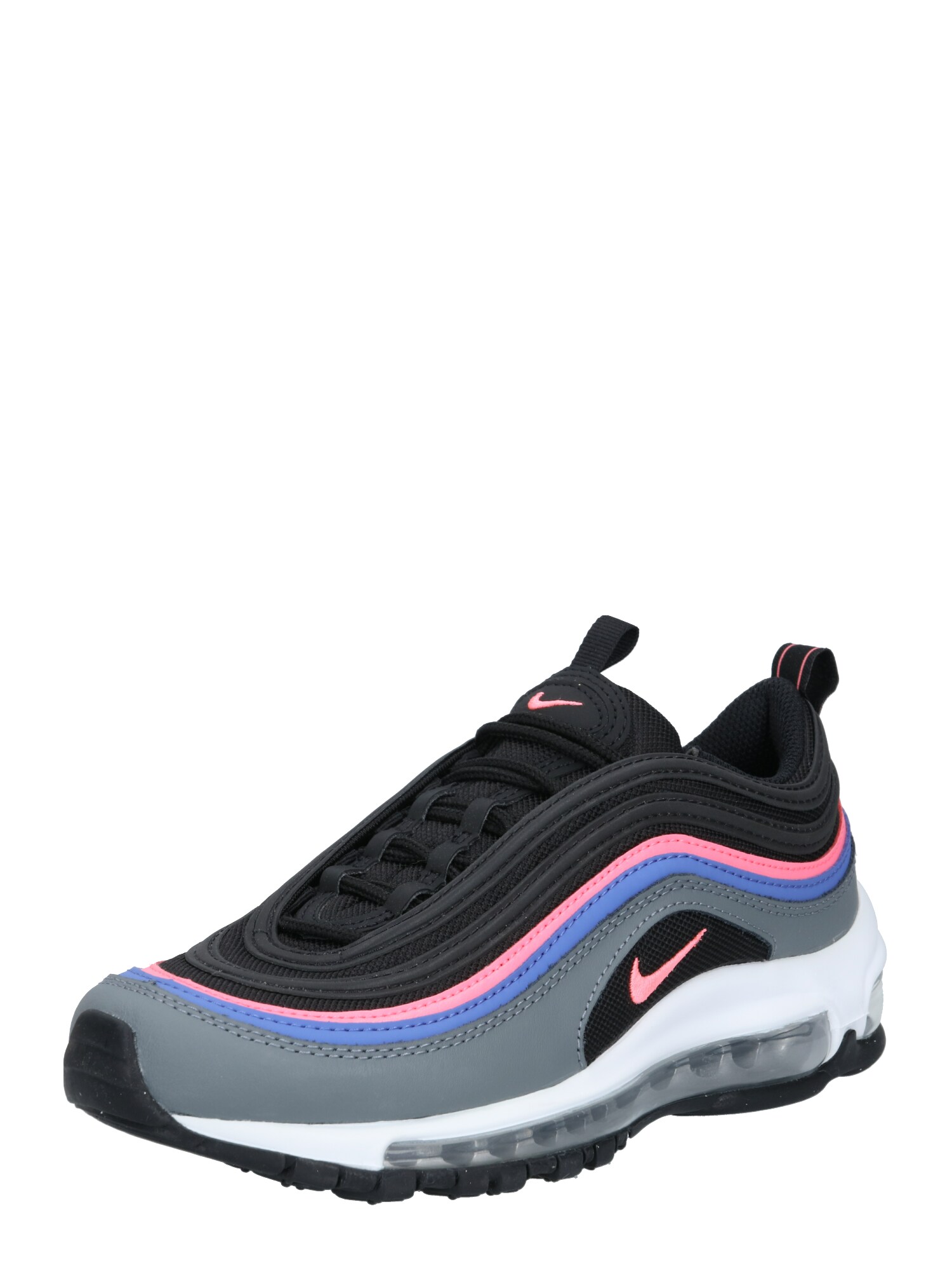 Nike Sportswear Sportbačiai 'Air Max 97'  juoda / pilka / mėlyna dūmų spalva / šviesiai rožinė / balta