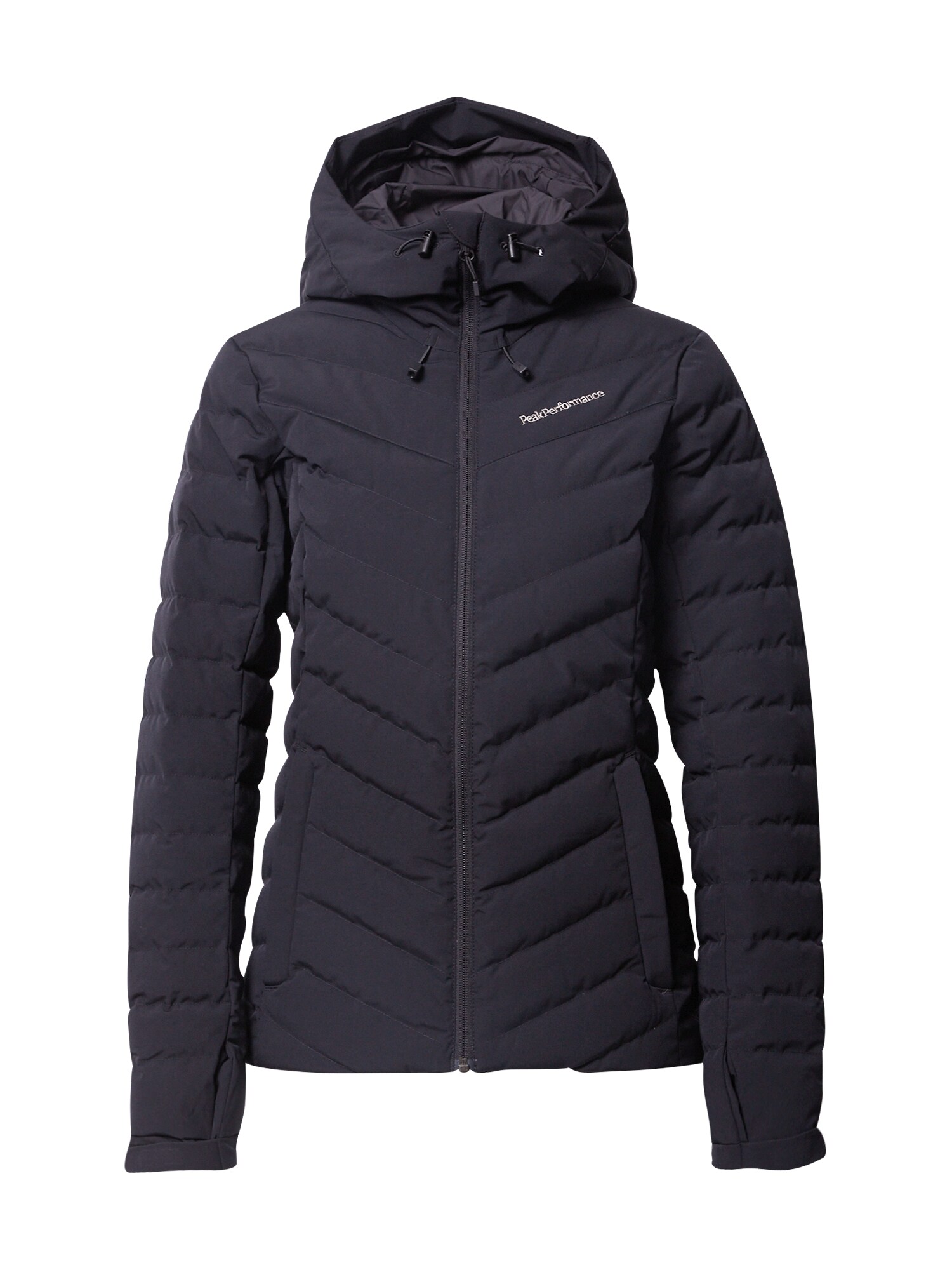 PEAK PERFORMANCE Laisvalaikio striukė 'Frost'  juoda / balta
