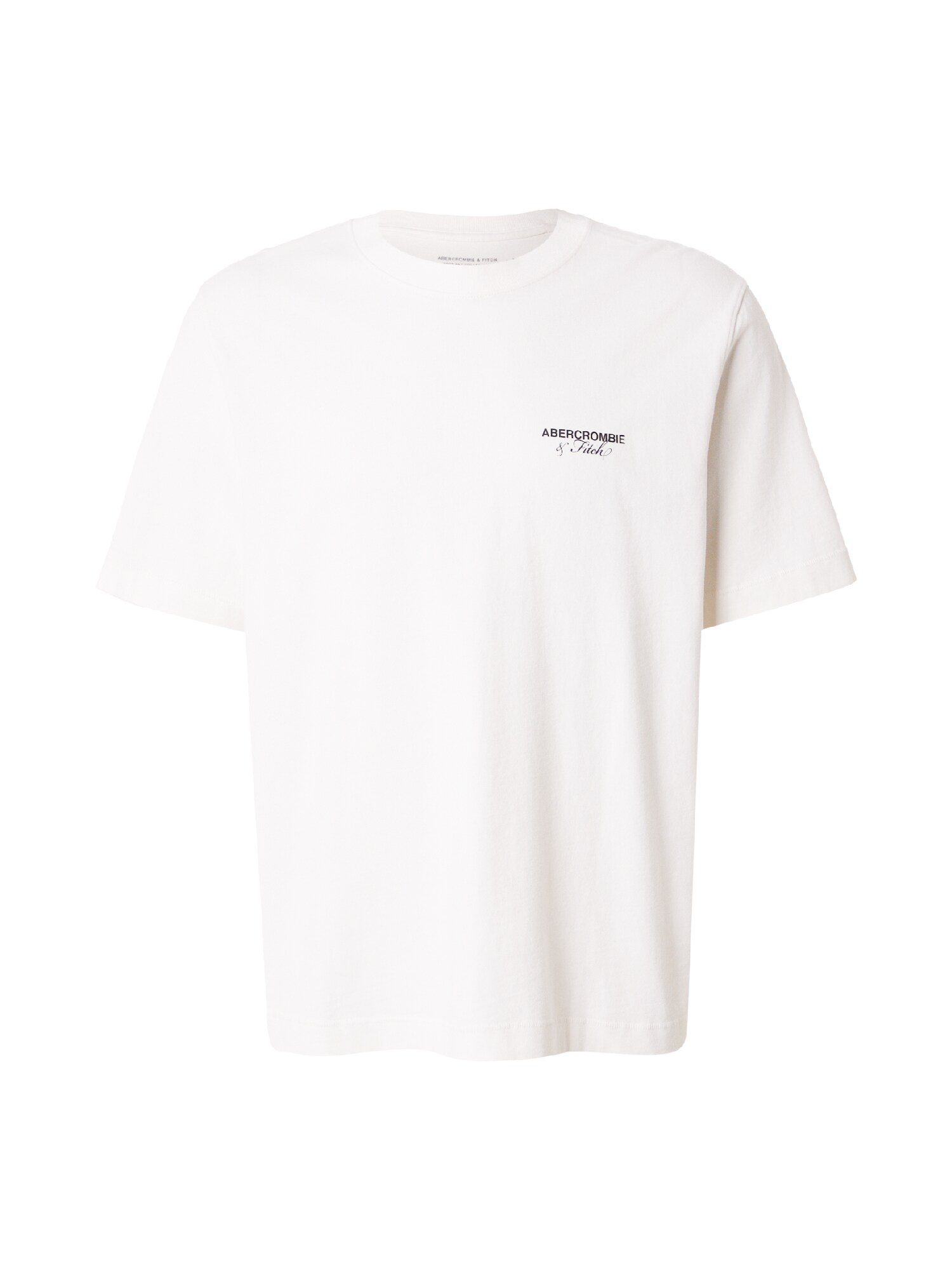 Abercrombie & Fitch Tricou 'CITIES'  negru / alb