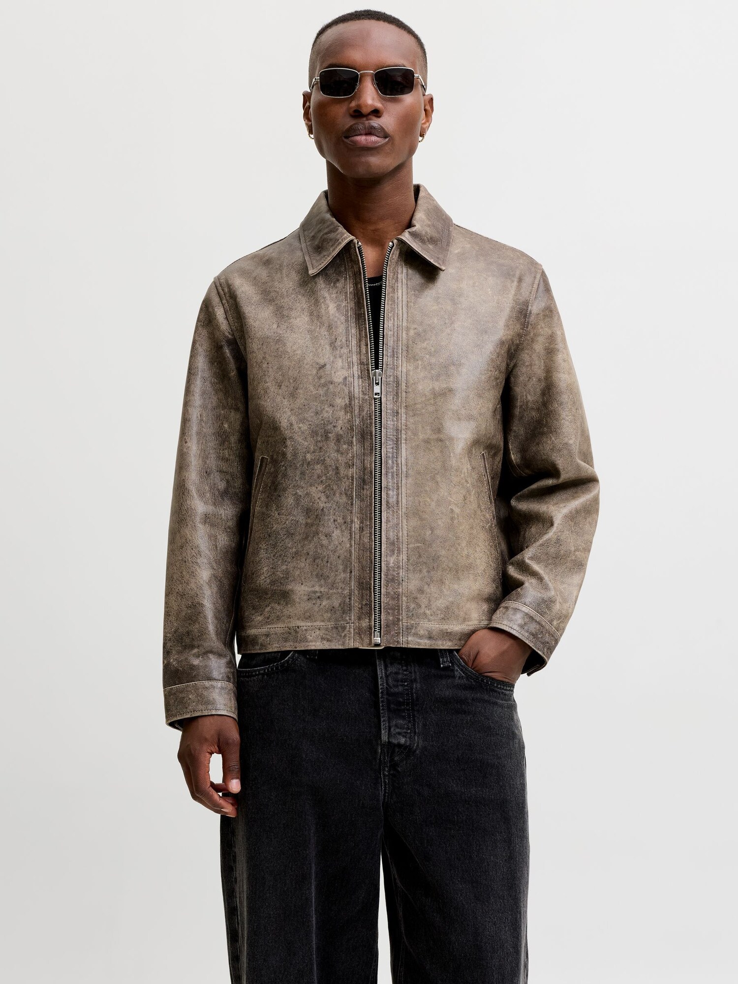JACK & JONES Giacca di mezza stagione  grigio