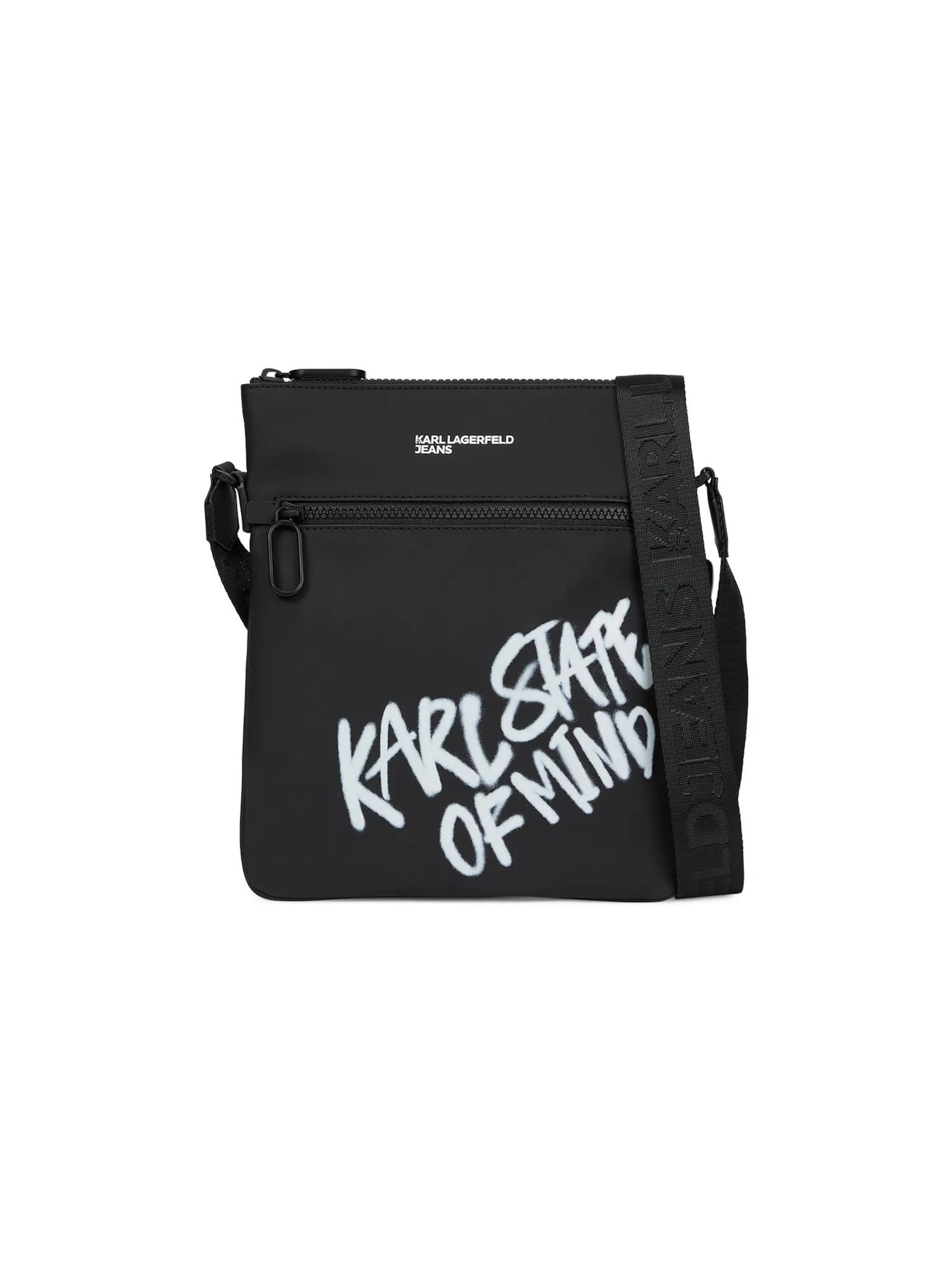 KARL LAGERFELD JEANS Axelremsväska 'Karl Quote' herr