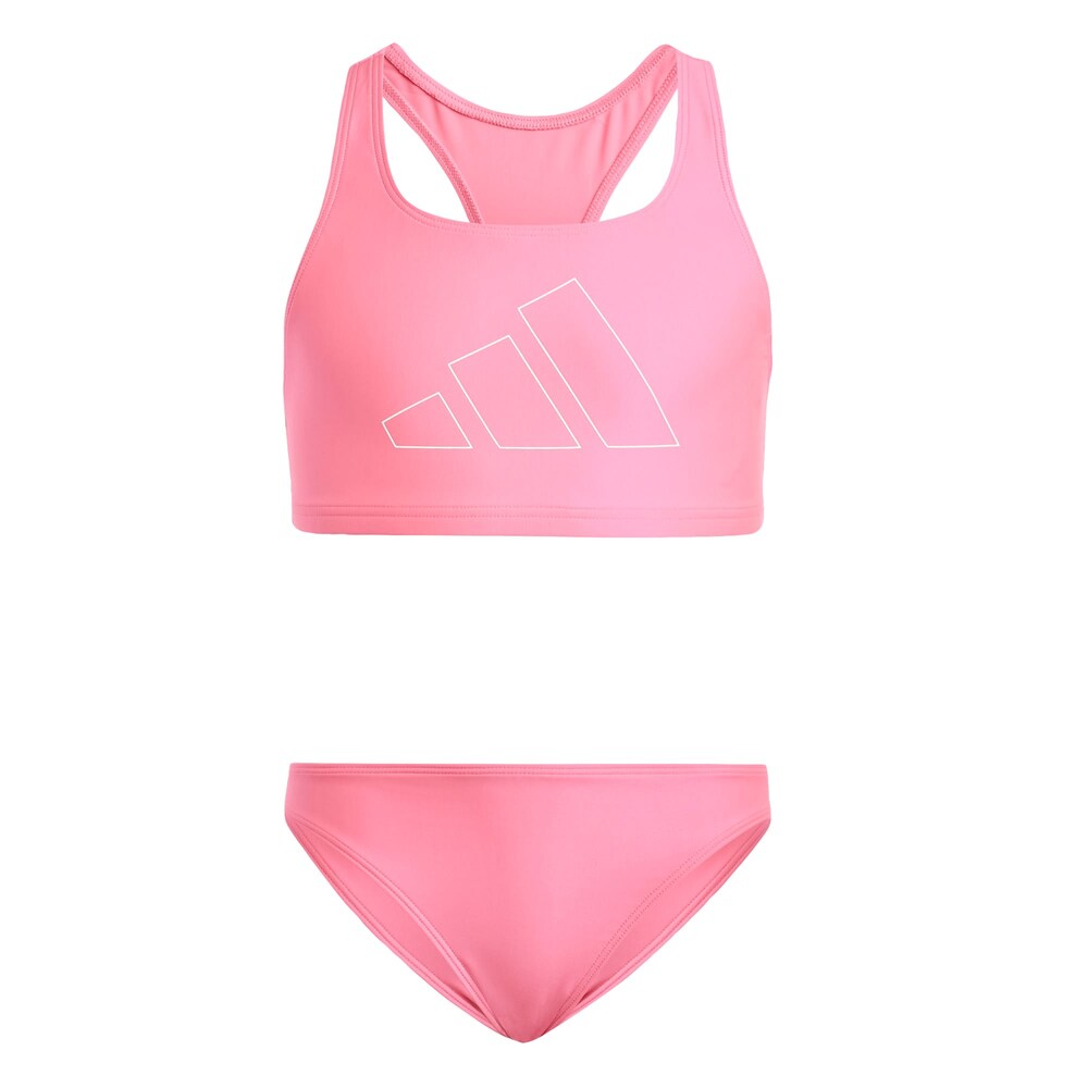 ADIDAS PERFORMANCE Sportbademode 'Logo Bikini Set' Mädchen Größe 140 rosa / weiß