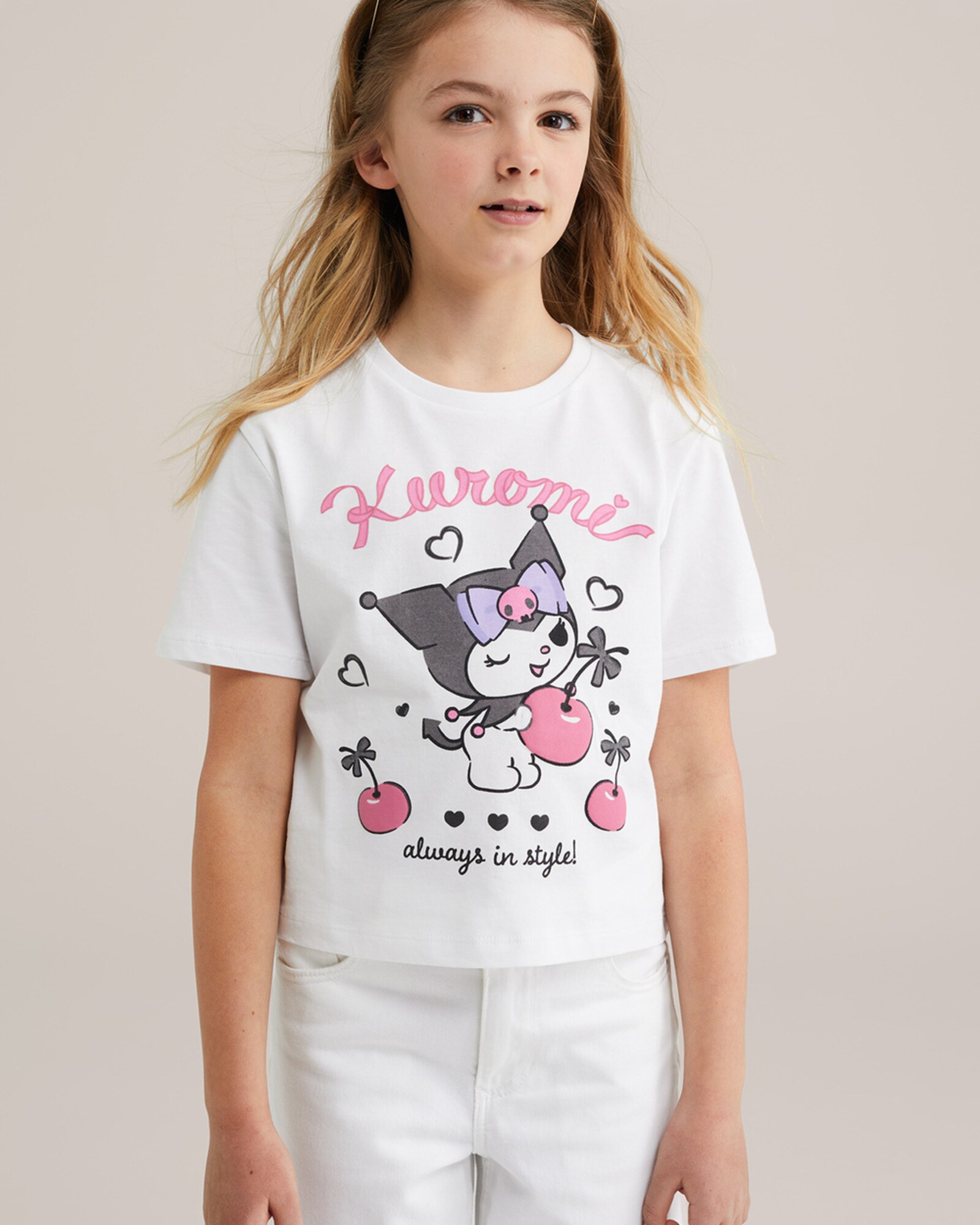 WE Fashion Póló  antracit / rózsaszín / fekete / fehér termék 2. képe