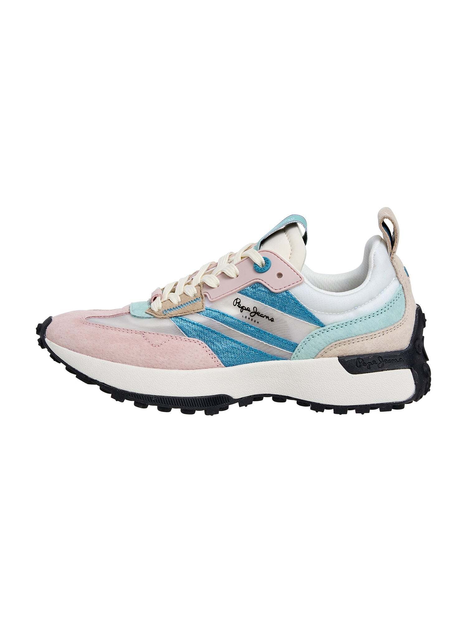 Pepe Jeans Sneakers Laag 'Lucky Translucent' Lichtblauw / Rosa