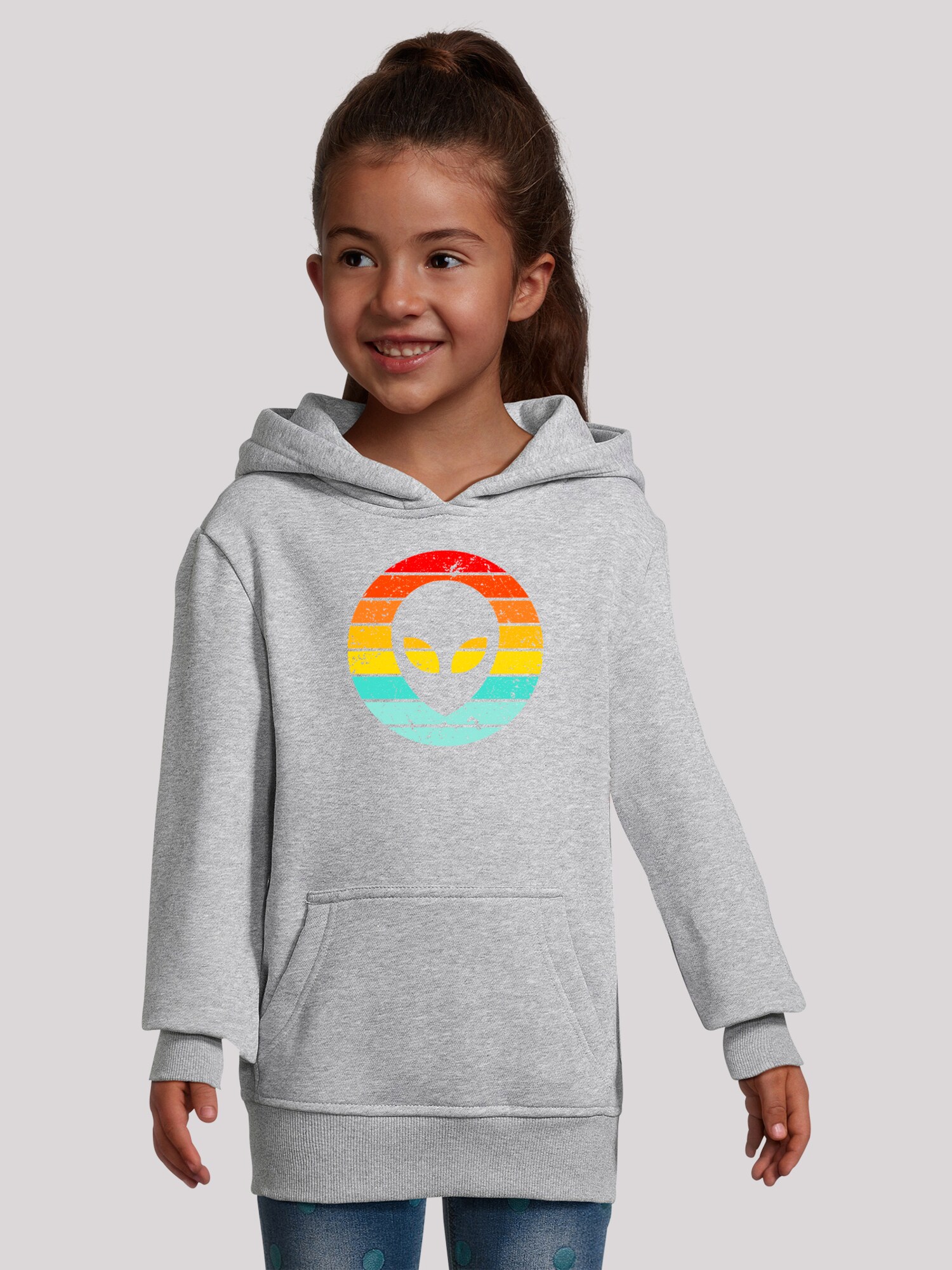 Thumbnail - F4NT4STIC Pullover Alien Retro Sonnenuntergang
