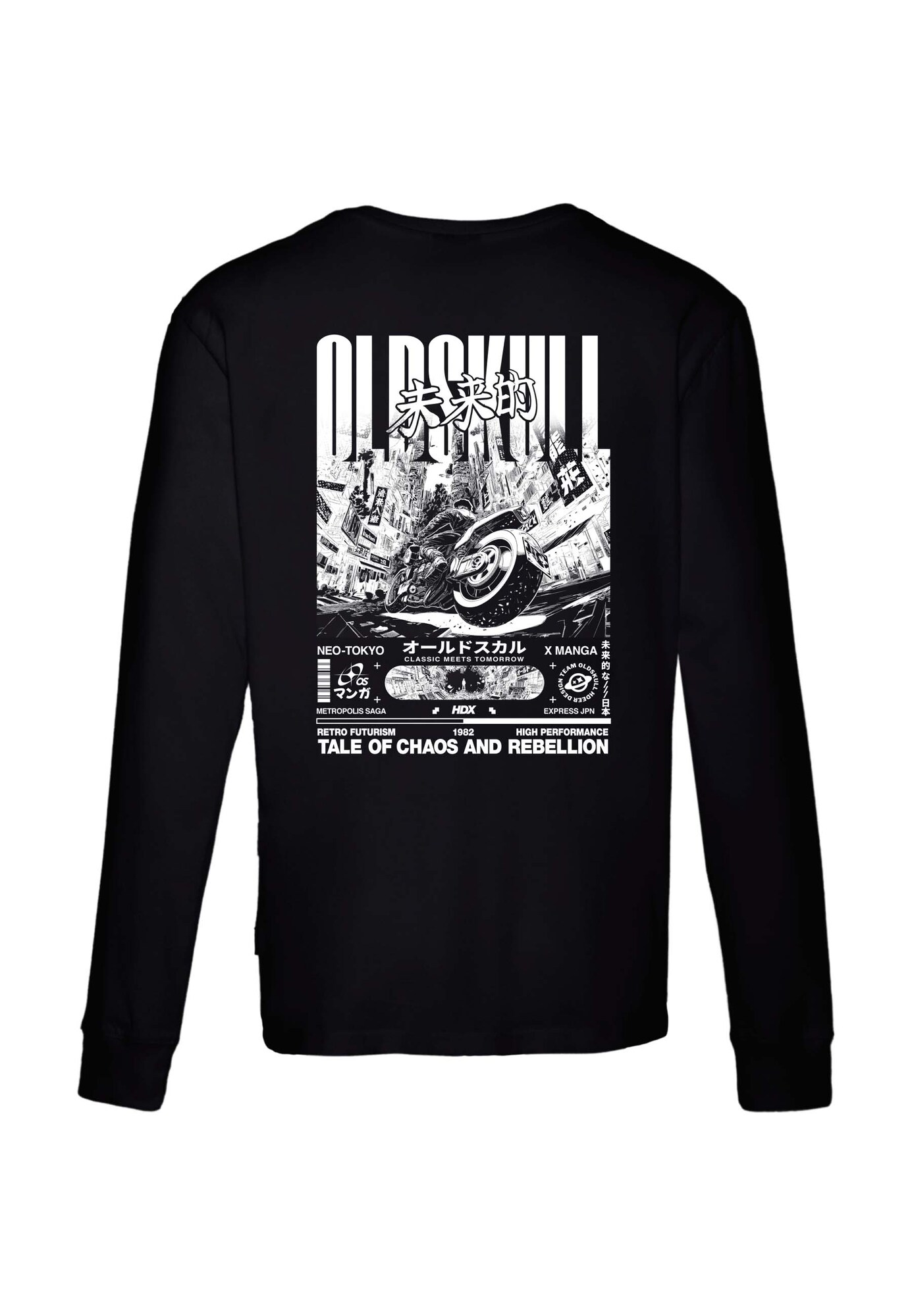 Thumbnail - Langarmshirt 'Asian Futurism Rider Graphic'