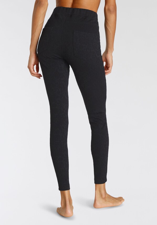 LASCANA, Leggings, fekete, 10 kép a 12 közül