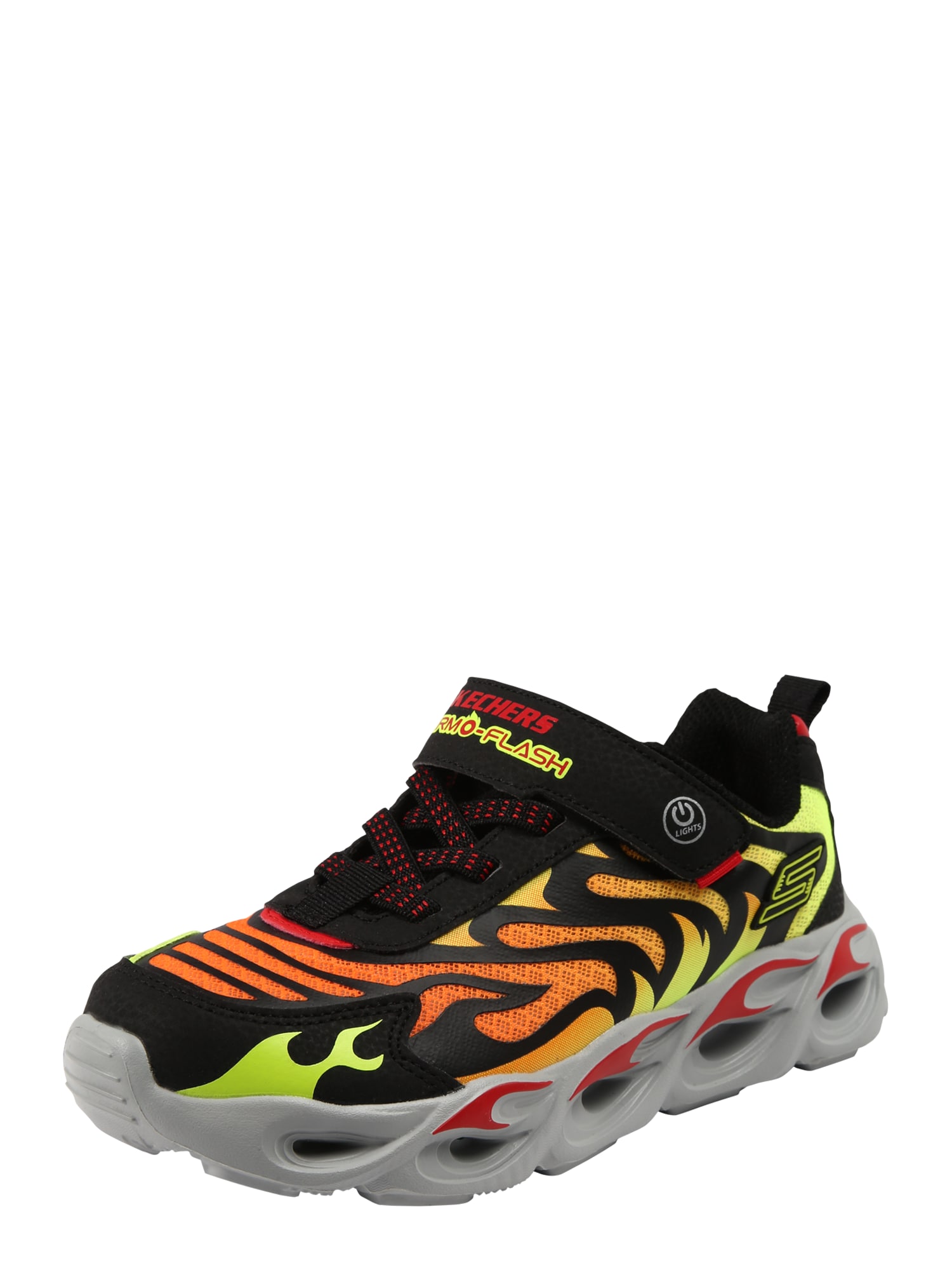 SKECHERS Sportbačiai  juoda / geltona / oranžinė