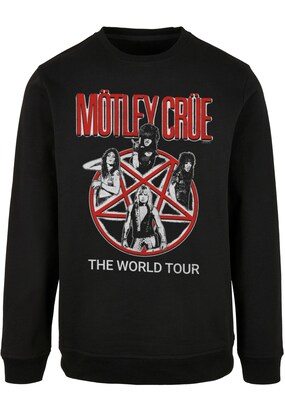 Merchcode Sweatshirt ‘Motley Crue – Vintage World Tour’ Rood / Zwart / Wit