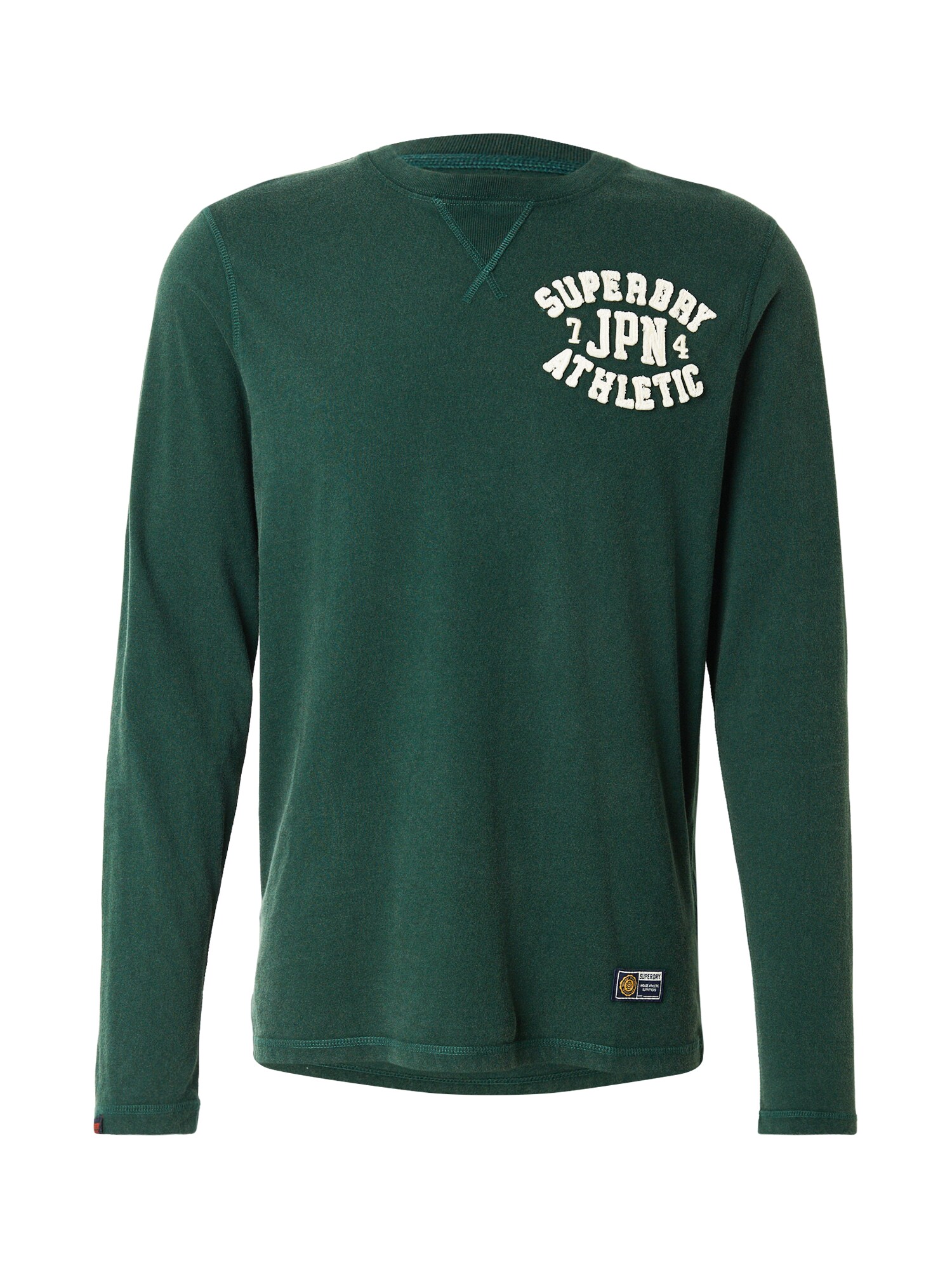 Superdry & Co Tricou  verde închis / alb