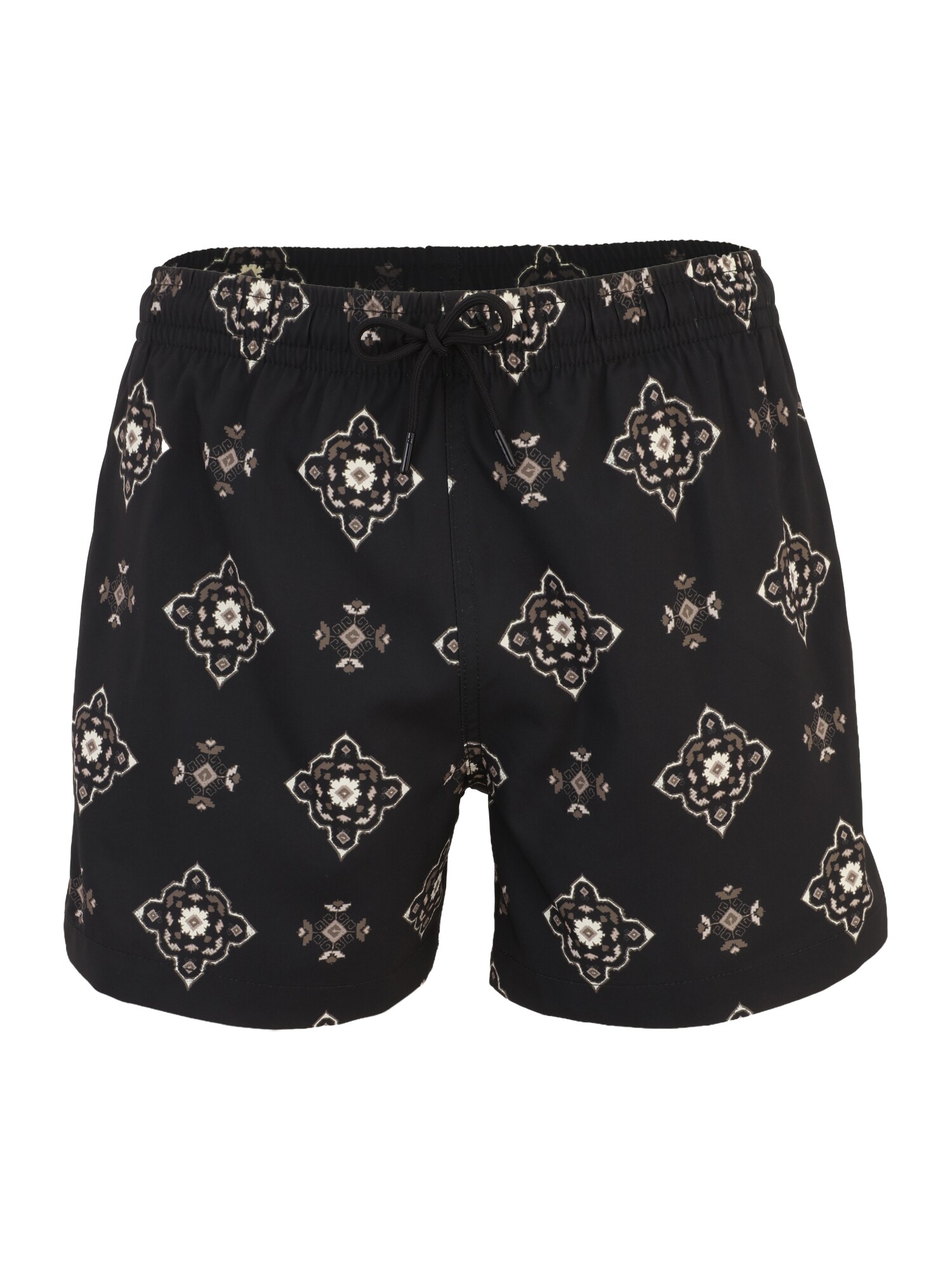 Abercrombie & Fitch Kupaće hlače  smeđa / crna / bijela