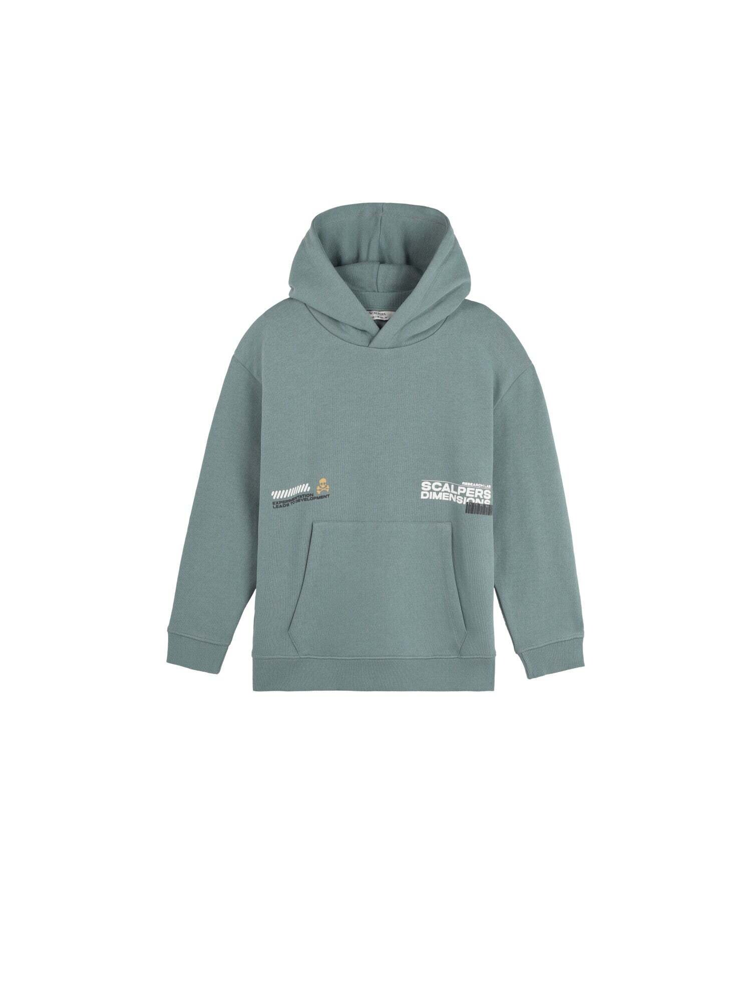 Scalpers Bluză de molton Dimension  galben curry / verde / negru / alb