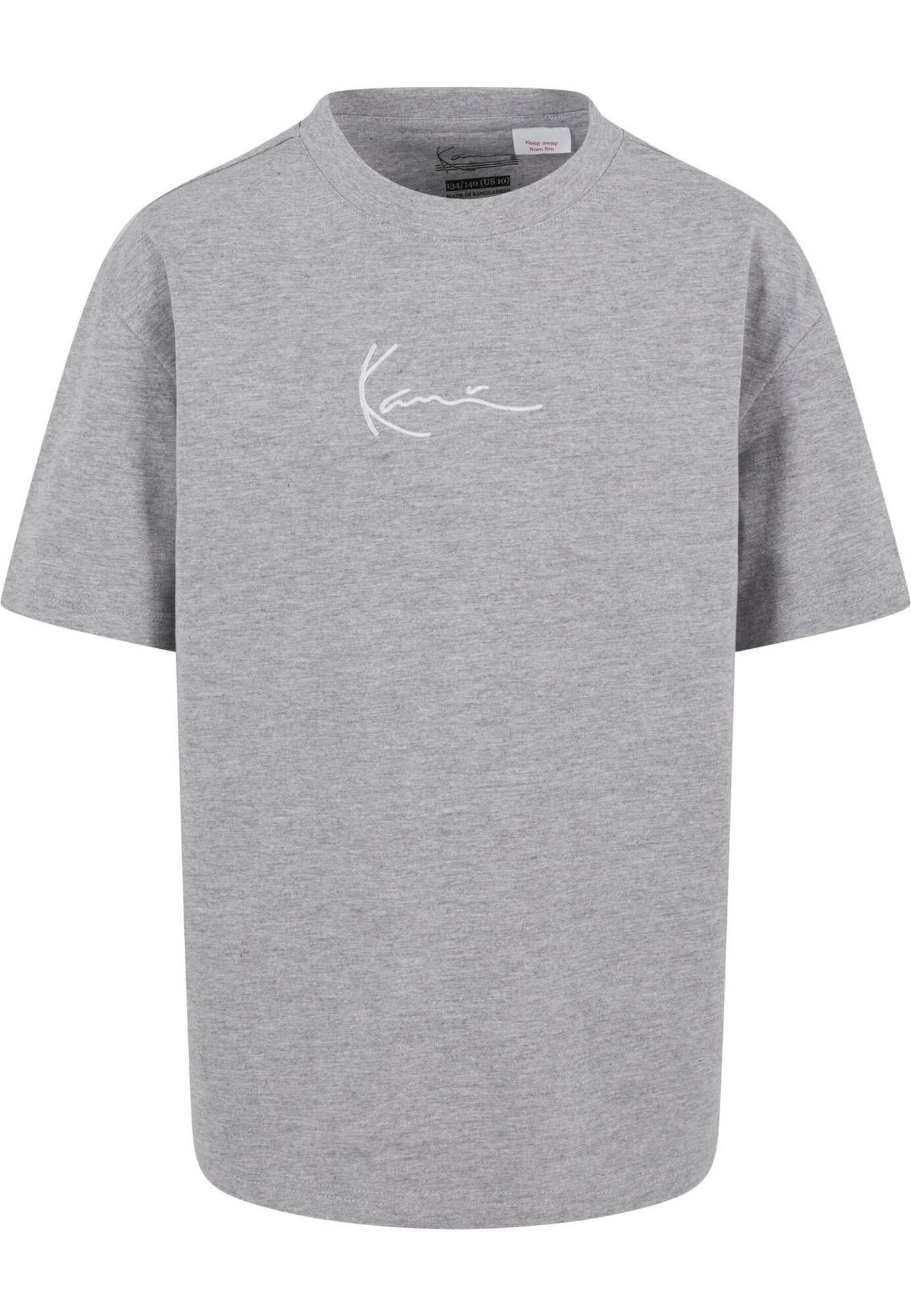 Karl Kani Tricou Essential  gri / alb