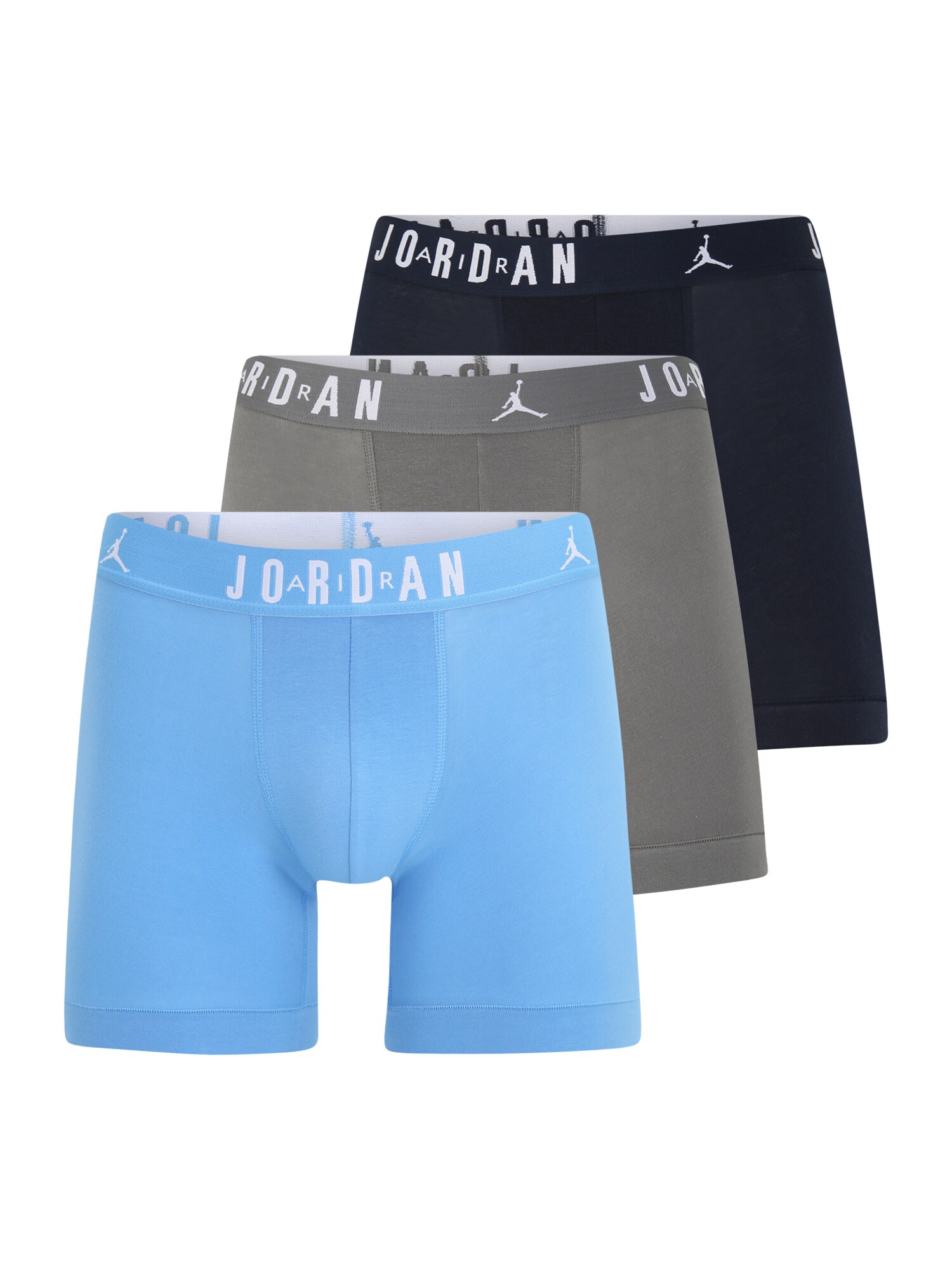 Jordan Boxerky 'FLIGHT Cotton Core Boxer Briefs'  tmavomodrá / svetlomodrá / sivá / biela