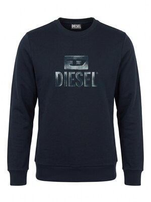 DIESEL Jersey 'S-GIR TONE ON TONE'  navy