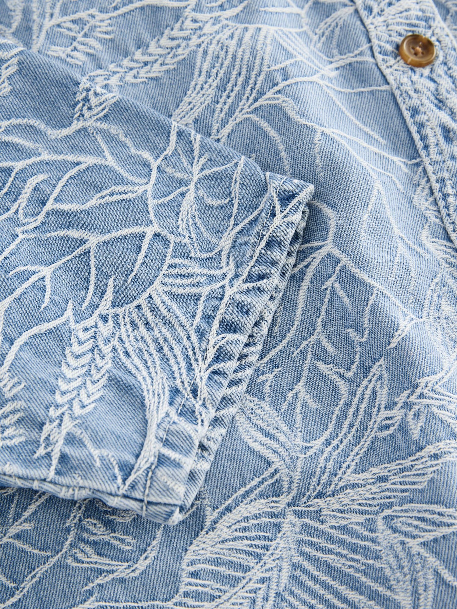 Next Blúzka modrá denim / biela (obrázok 3)