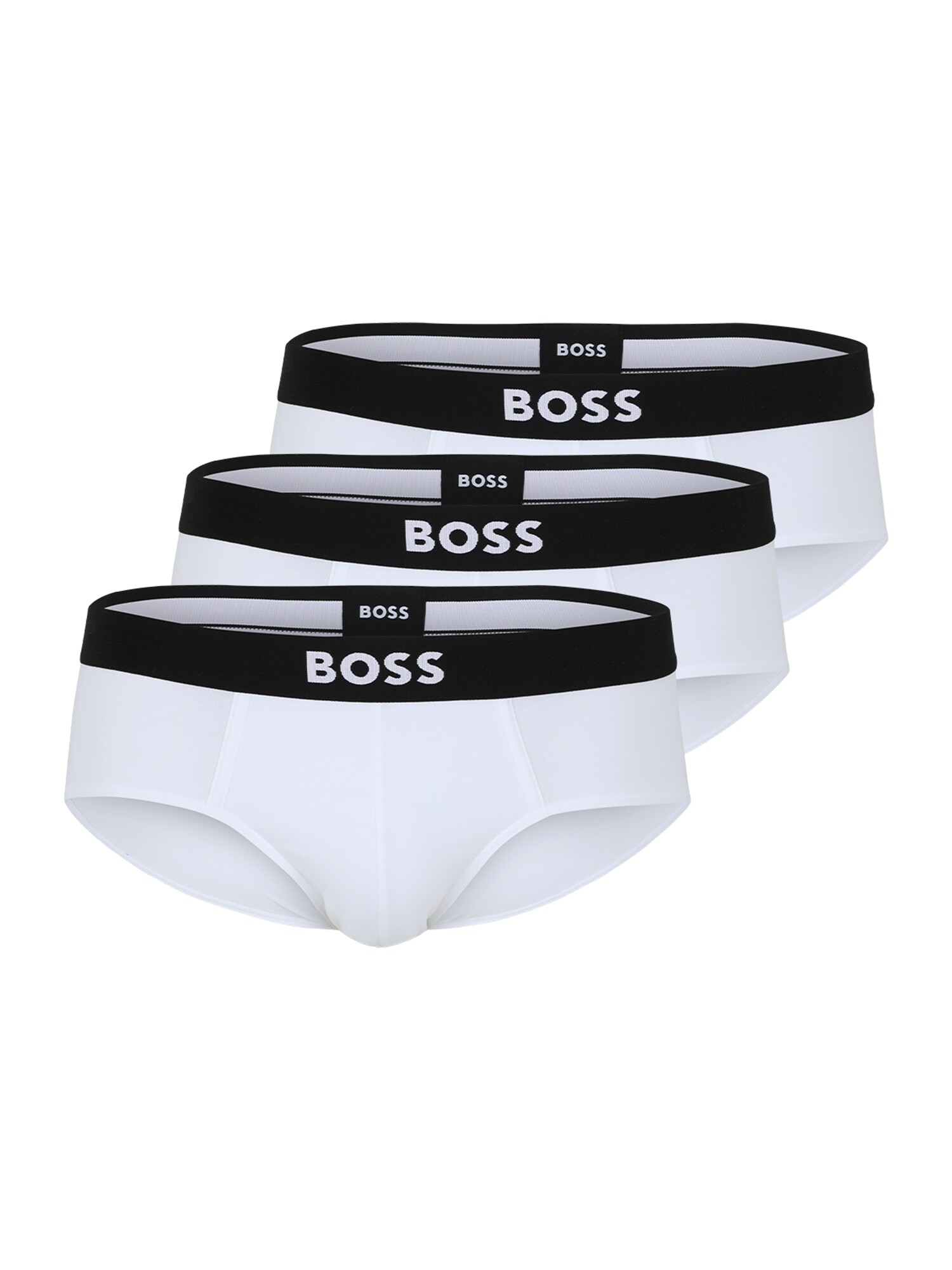 BOSS Slip  negru / alb