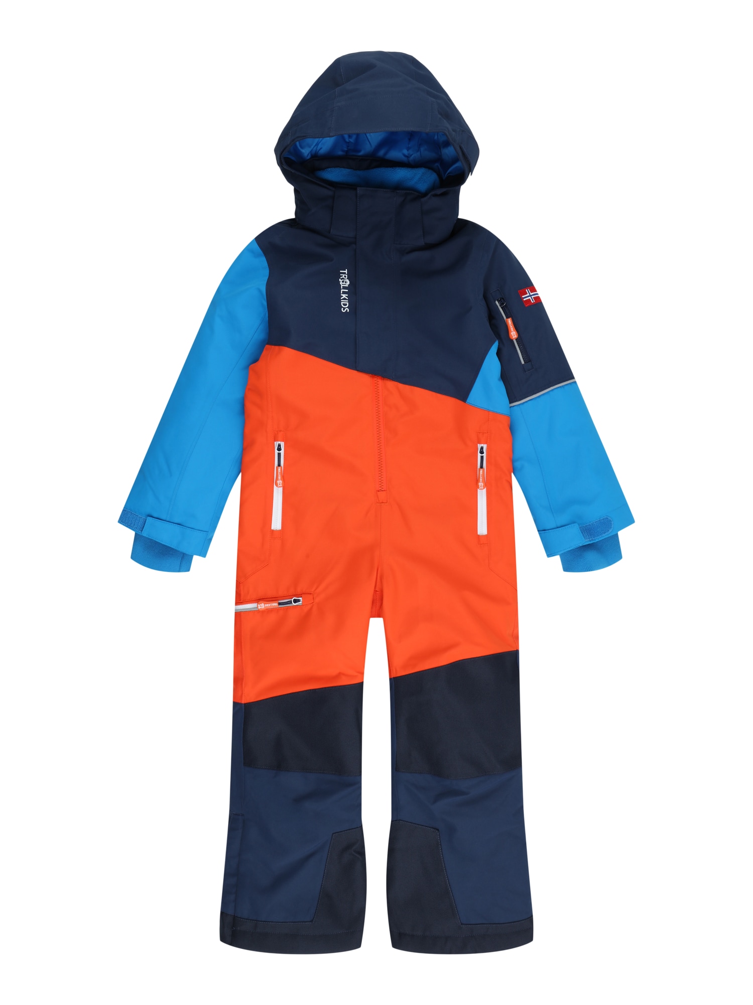 TROLLKIDS Sportinis kostiumas tamsiai mėlyna / sodri mėlyna („karališka“) / oranžinė / balta