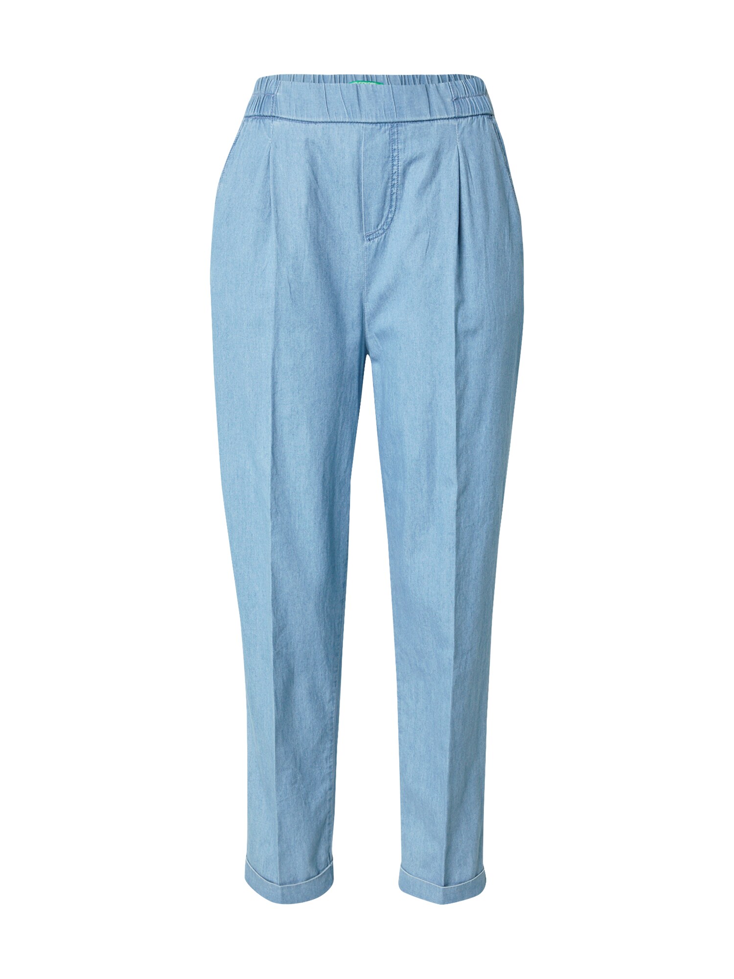 UNITED COLORS OF BENETTON Plisované rifle modrá denim