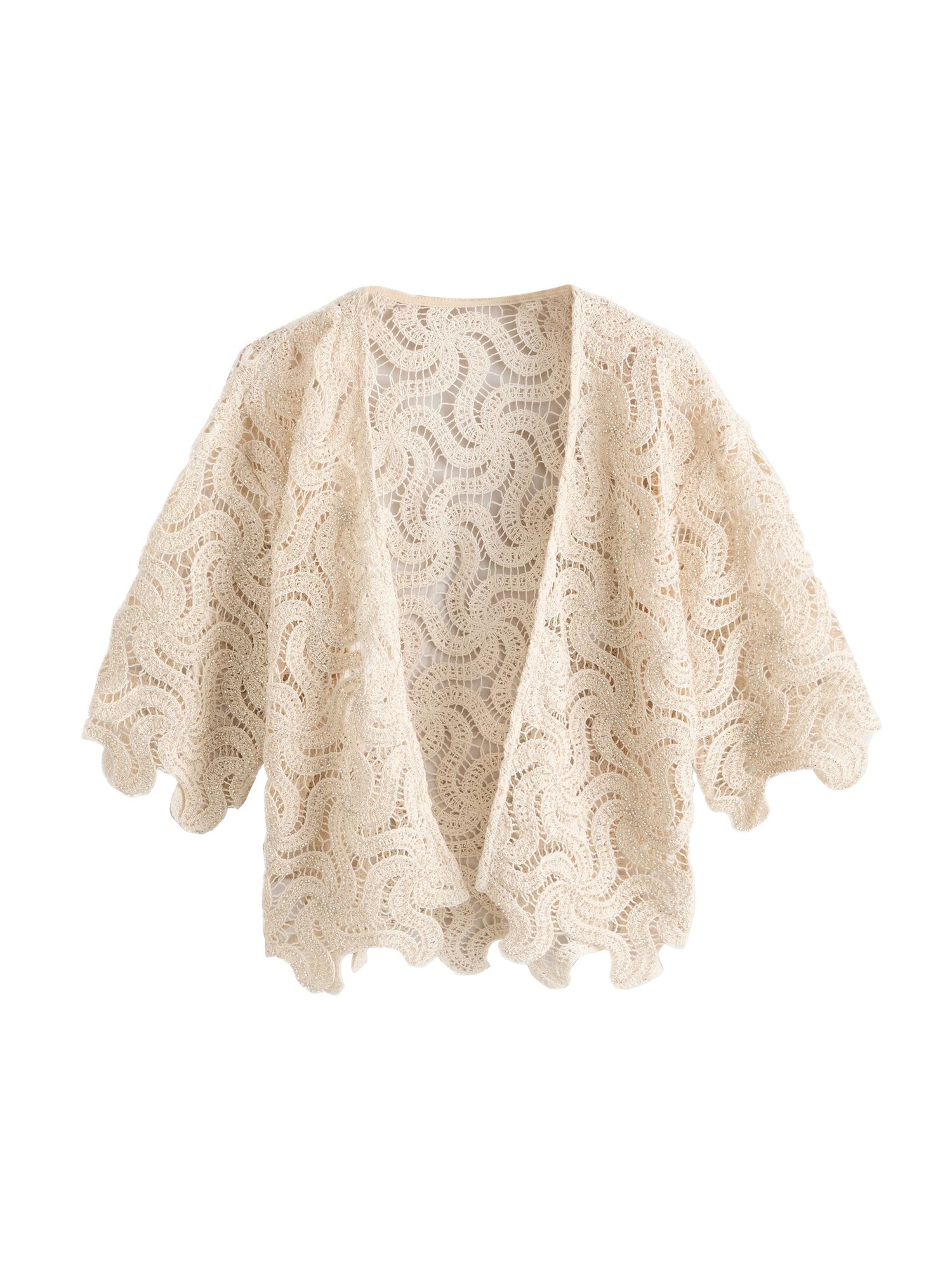 Next Geacă tricotată  alb murdar