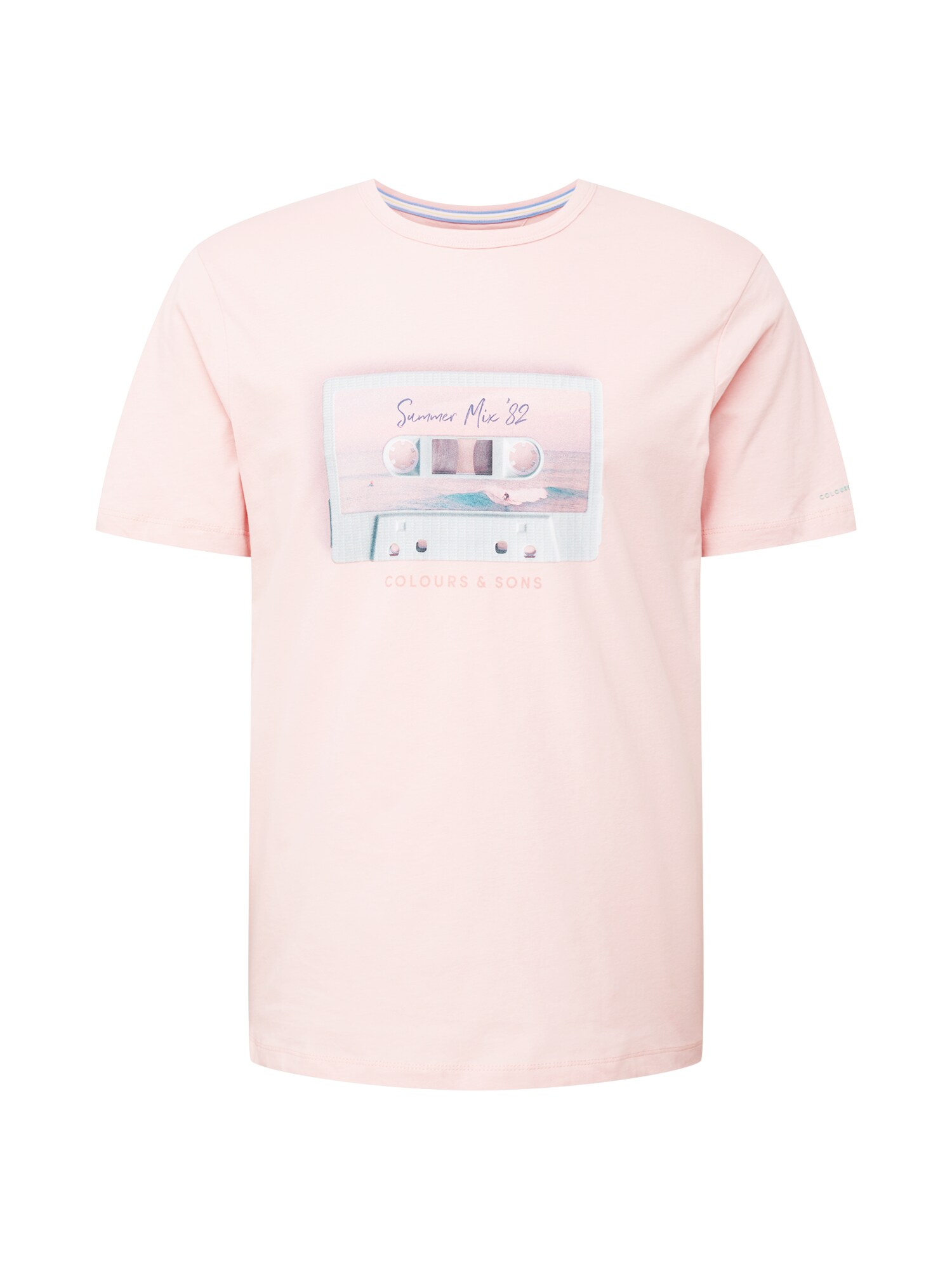 COLOURS & SONS Marškinėliai šviesiai rožinė / mišrios spalvos