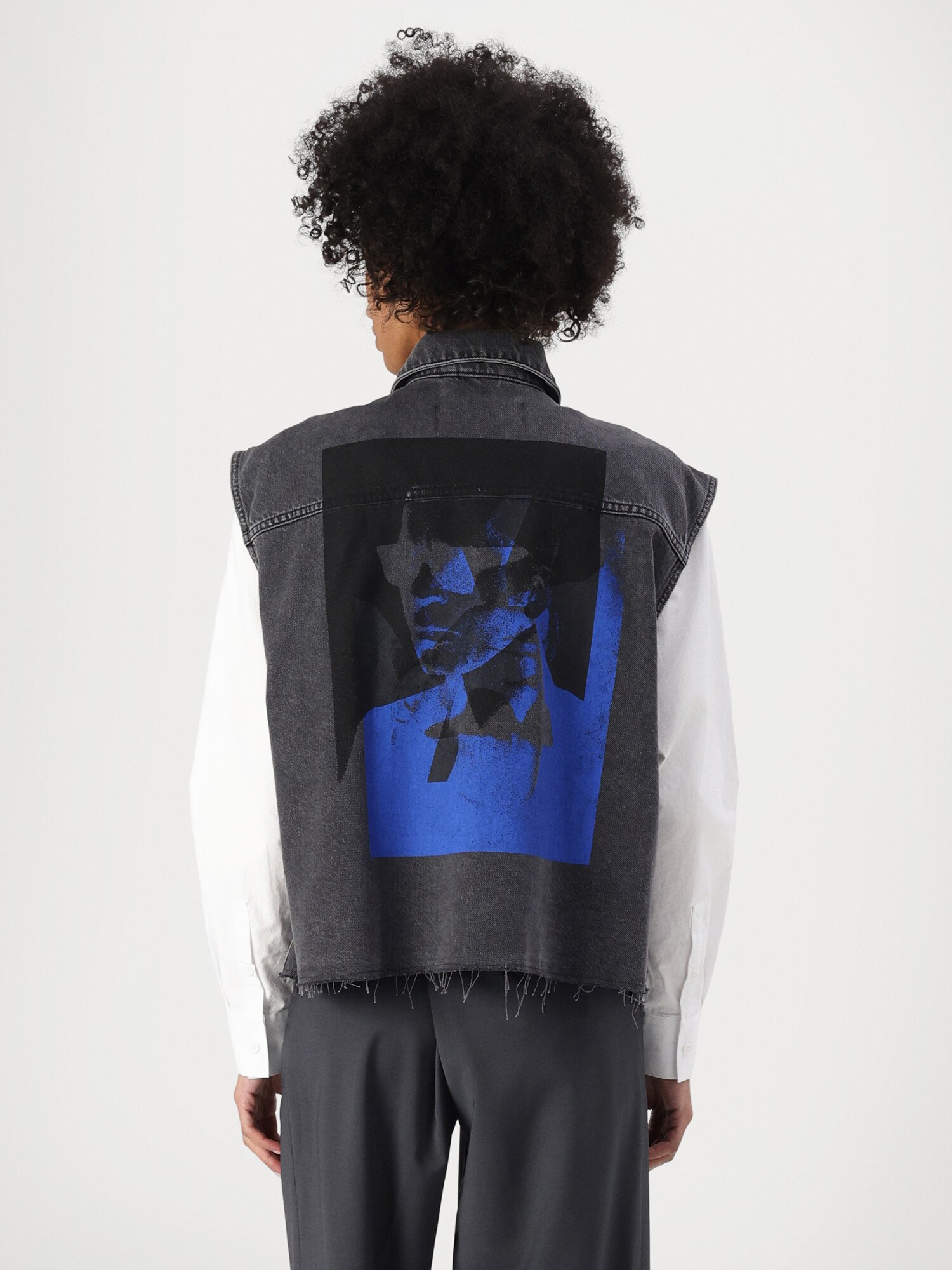 KARL LAGERFELD JEANS Chaleco  azul real / negro / negro denim – imagen 3
