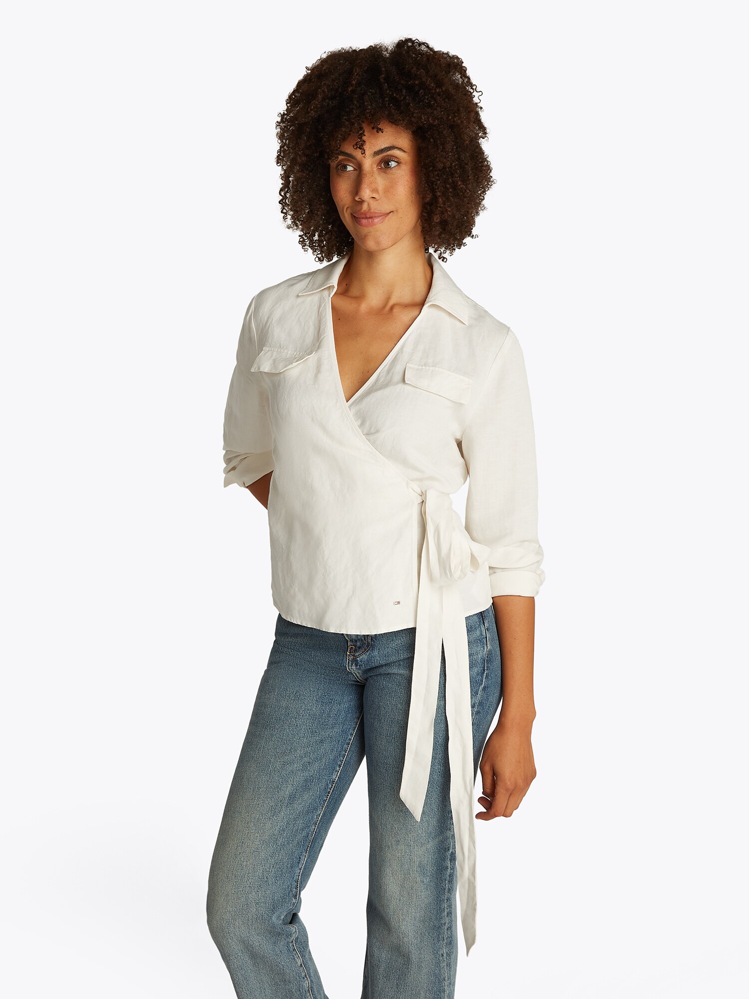 TOMMY HILFIGER Blúz  pasztellsárga termék 2. képe