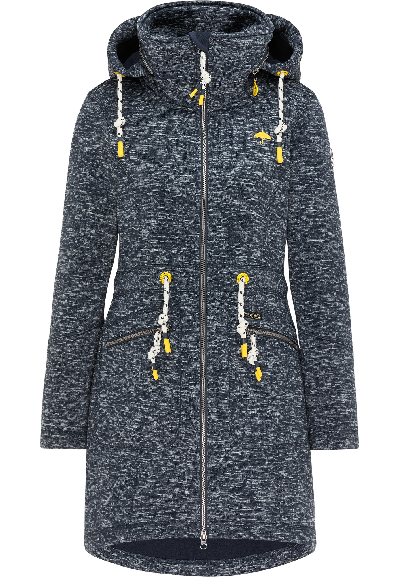 Schmuddelwedda Jachetă  fleece  albastru marin / galben